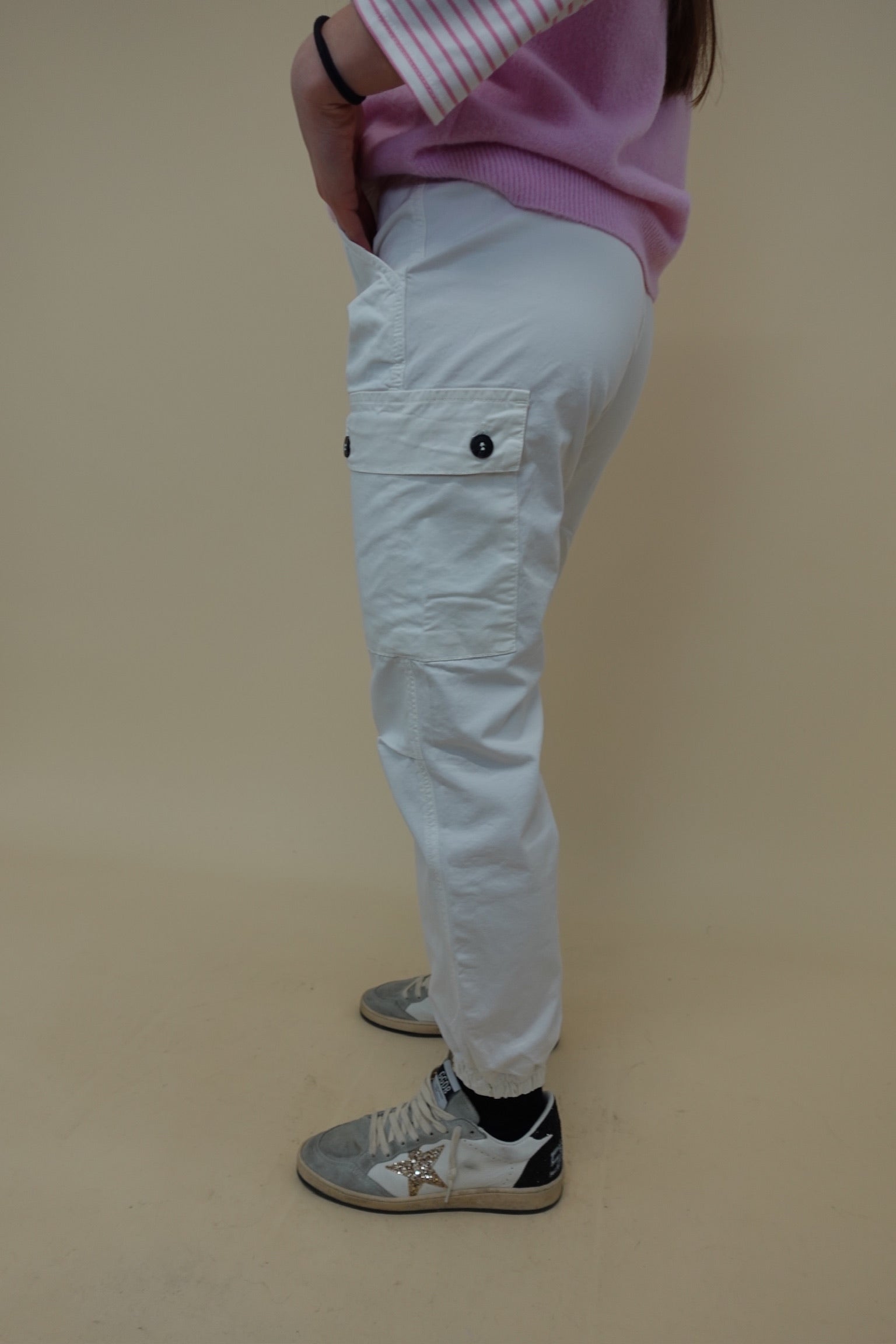 Jeans Cargo White