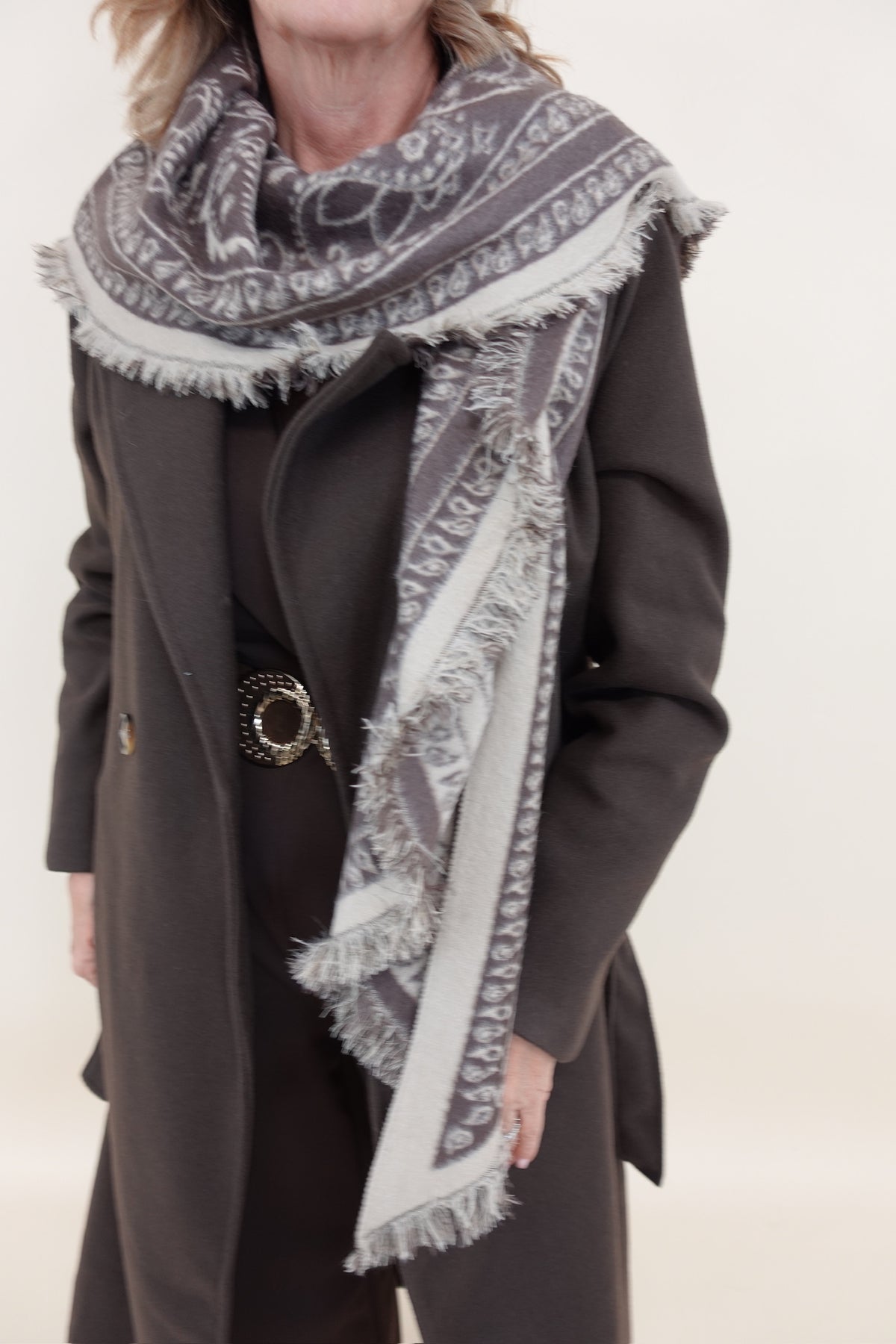 Sciarpa Beige/Marrone