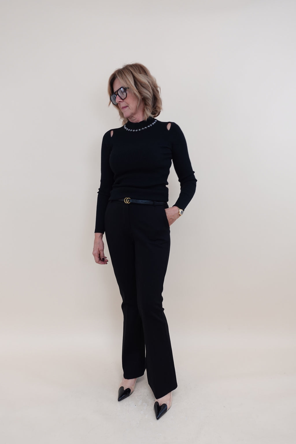 Pantalone Zampa Nero