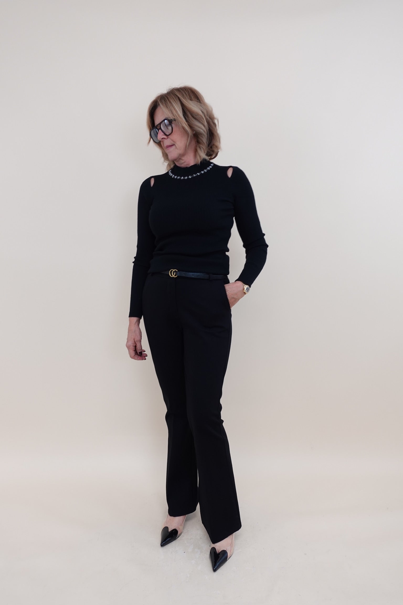 Pantalone Zampa Nero