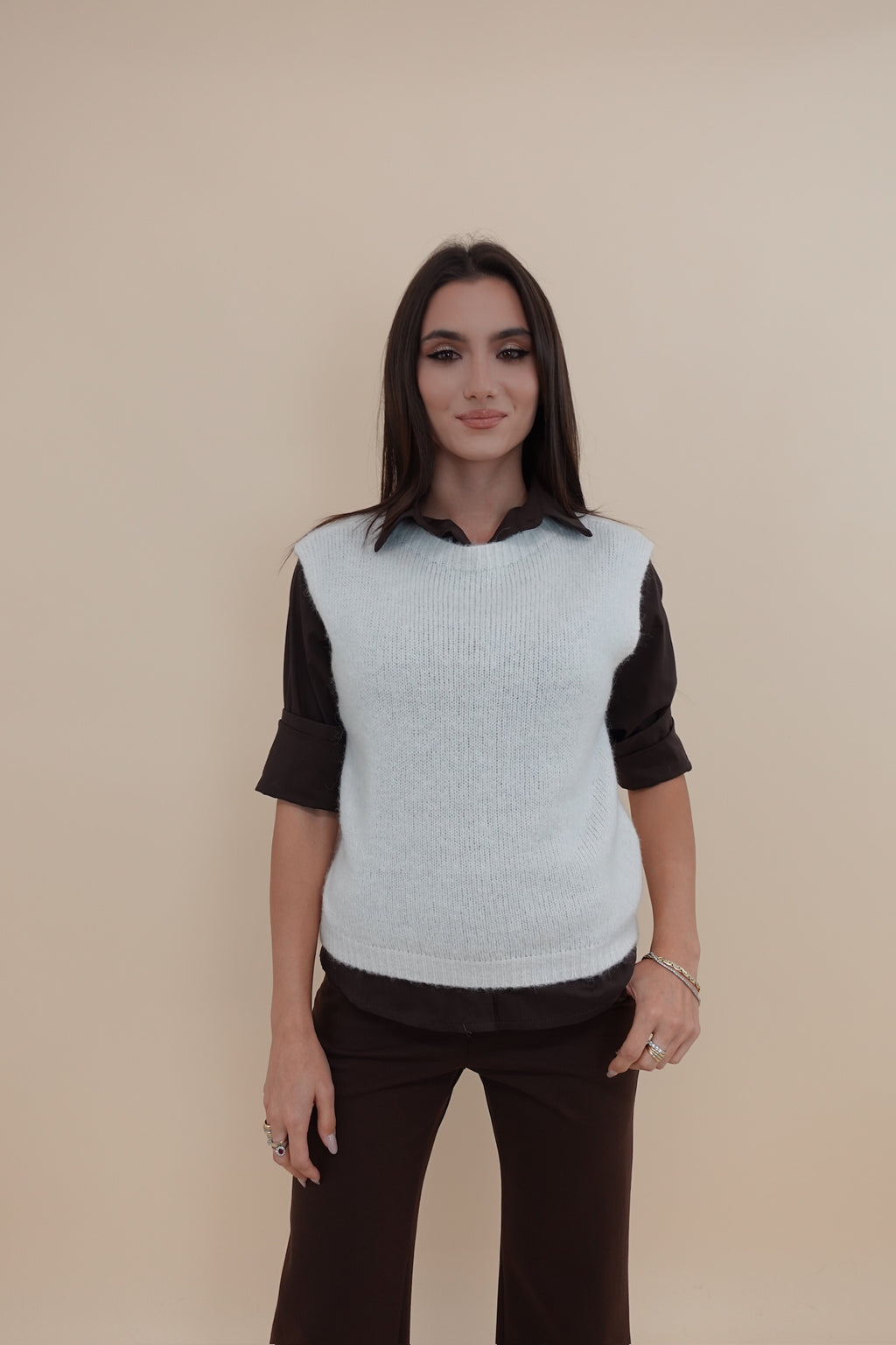 Gilet Patrizia Panna