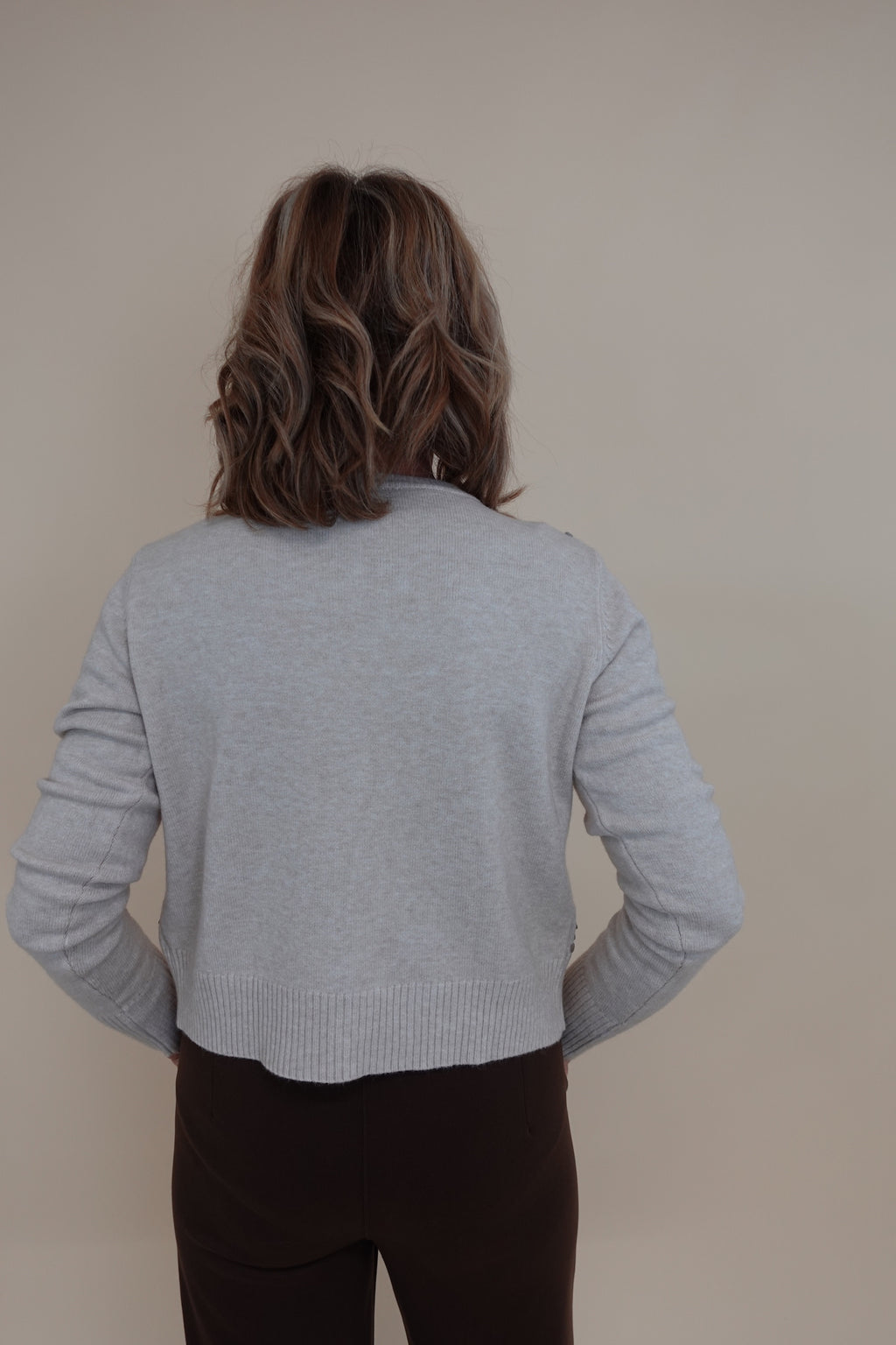 Cardigan Paiettes Beige