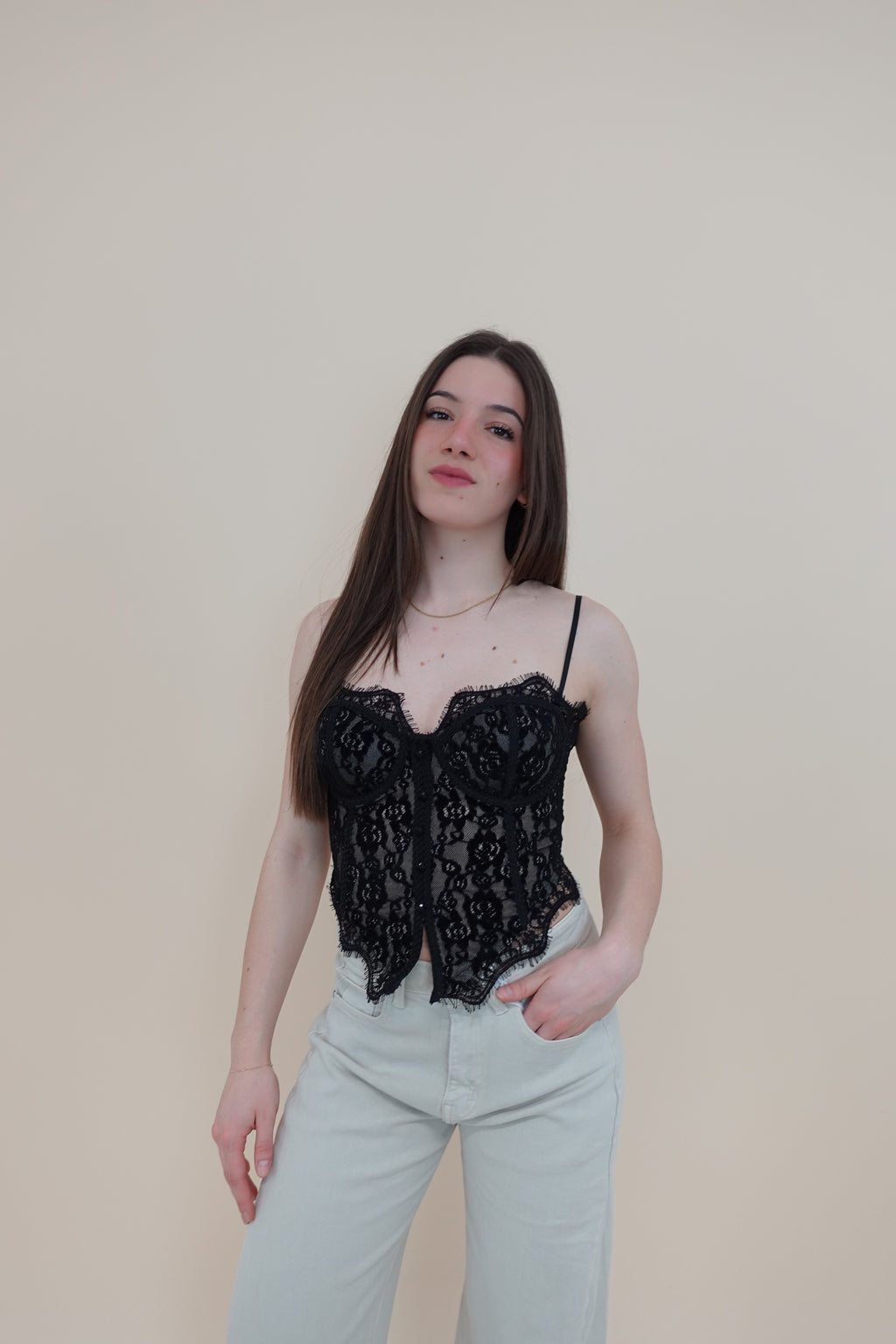 Corsetto Pizzo Black
