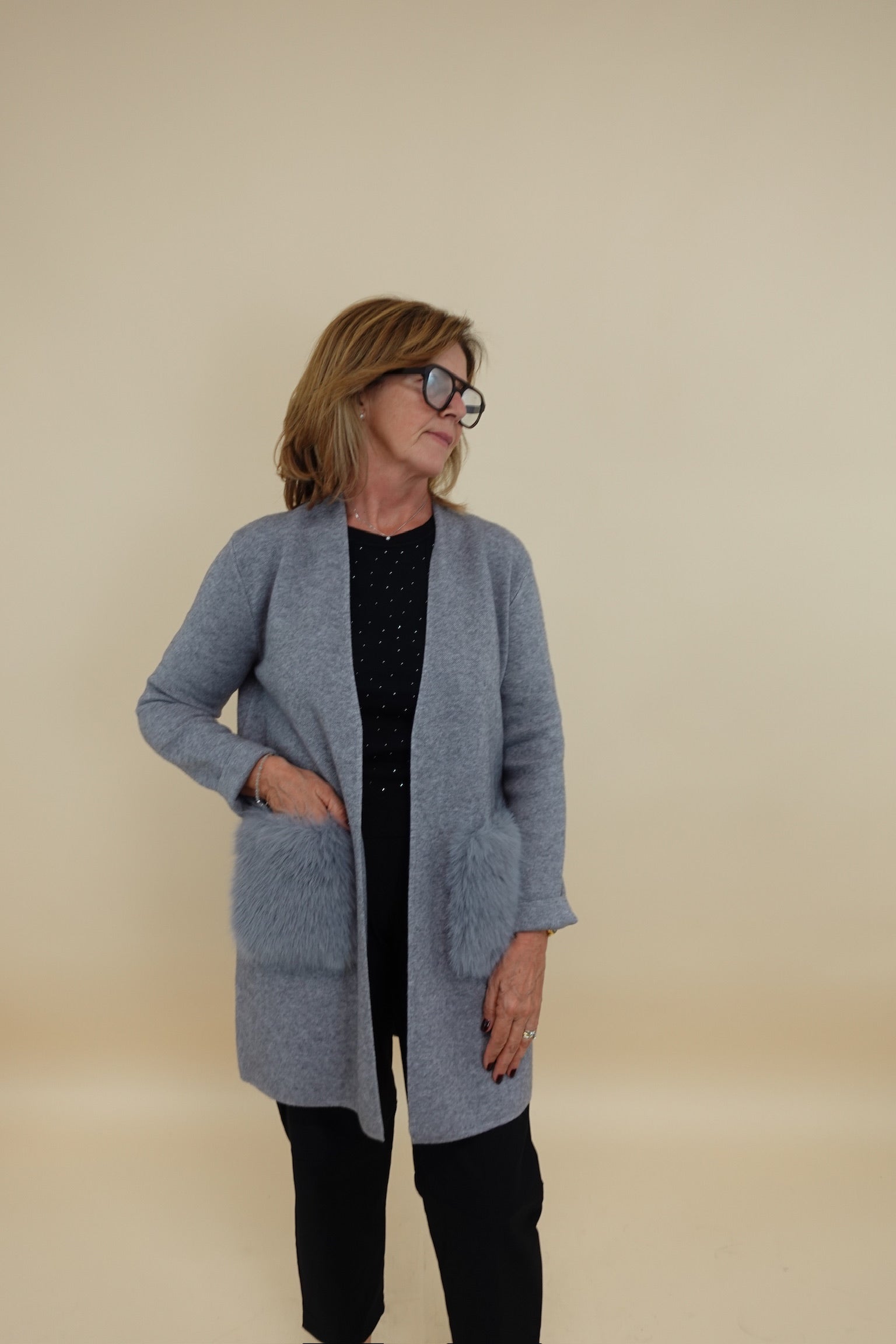 Cardigan Camilla Grigio