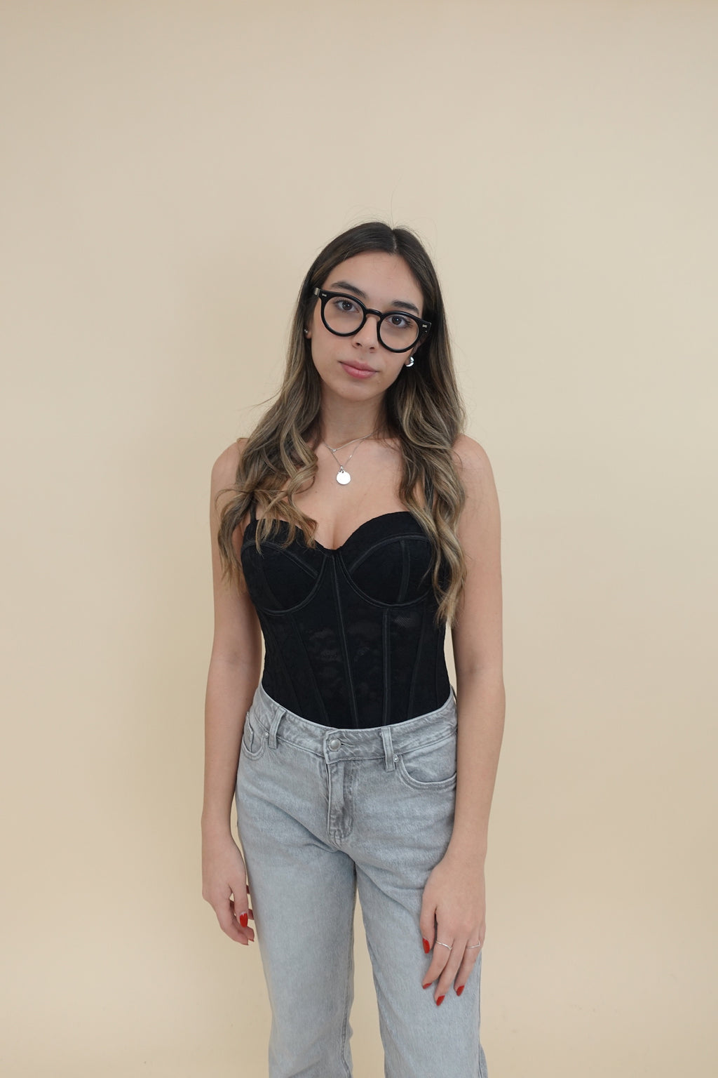 Corsetto Pizzo Black