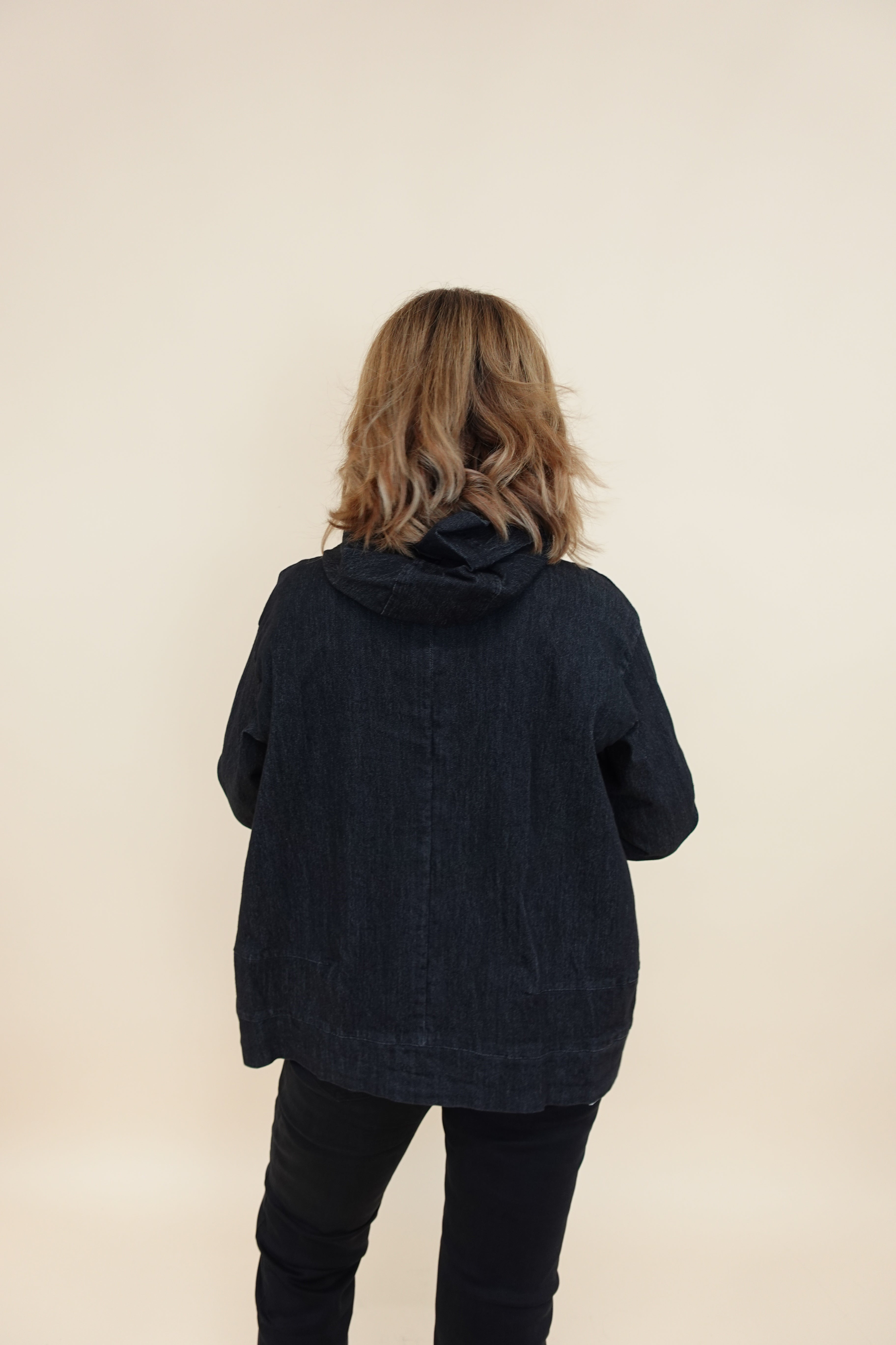 Giacca over jeans black