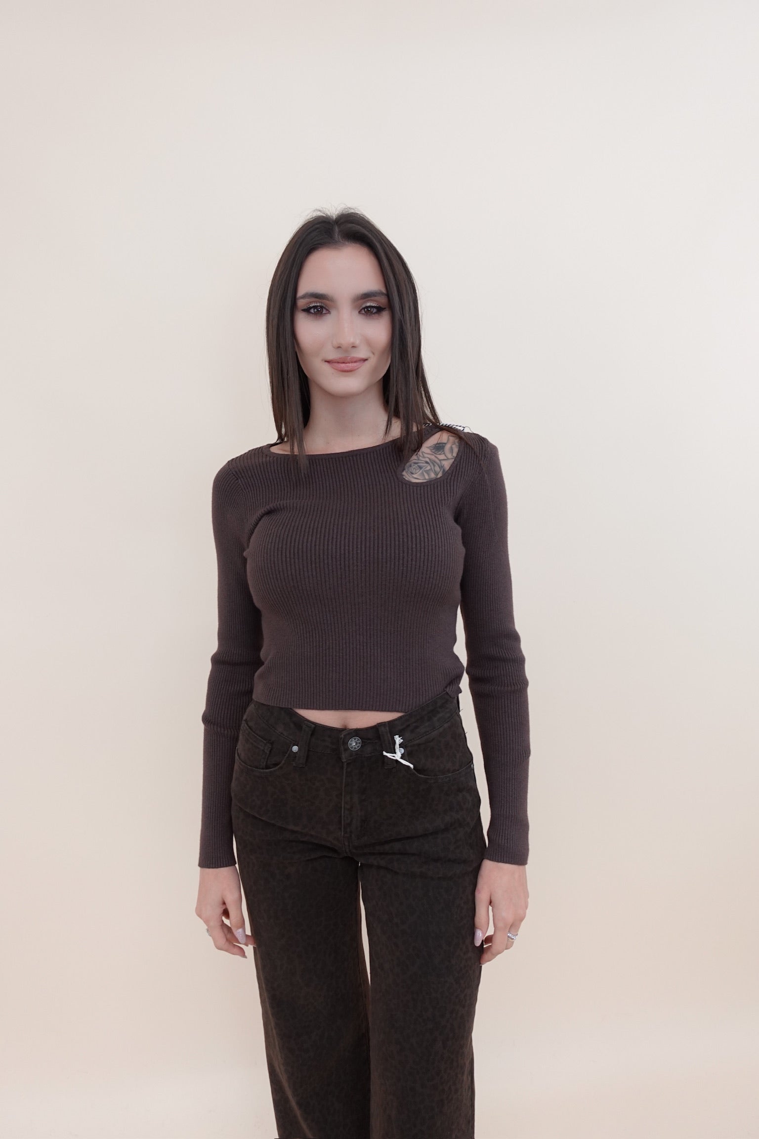 Maglioncino Elisa Marrone