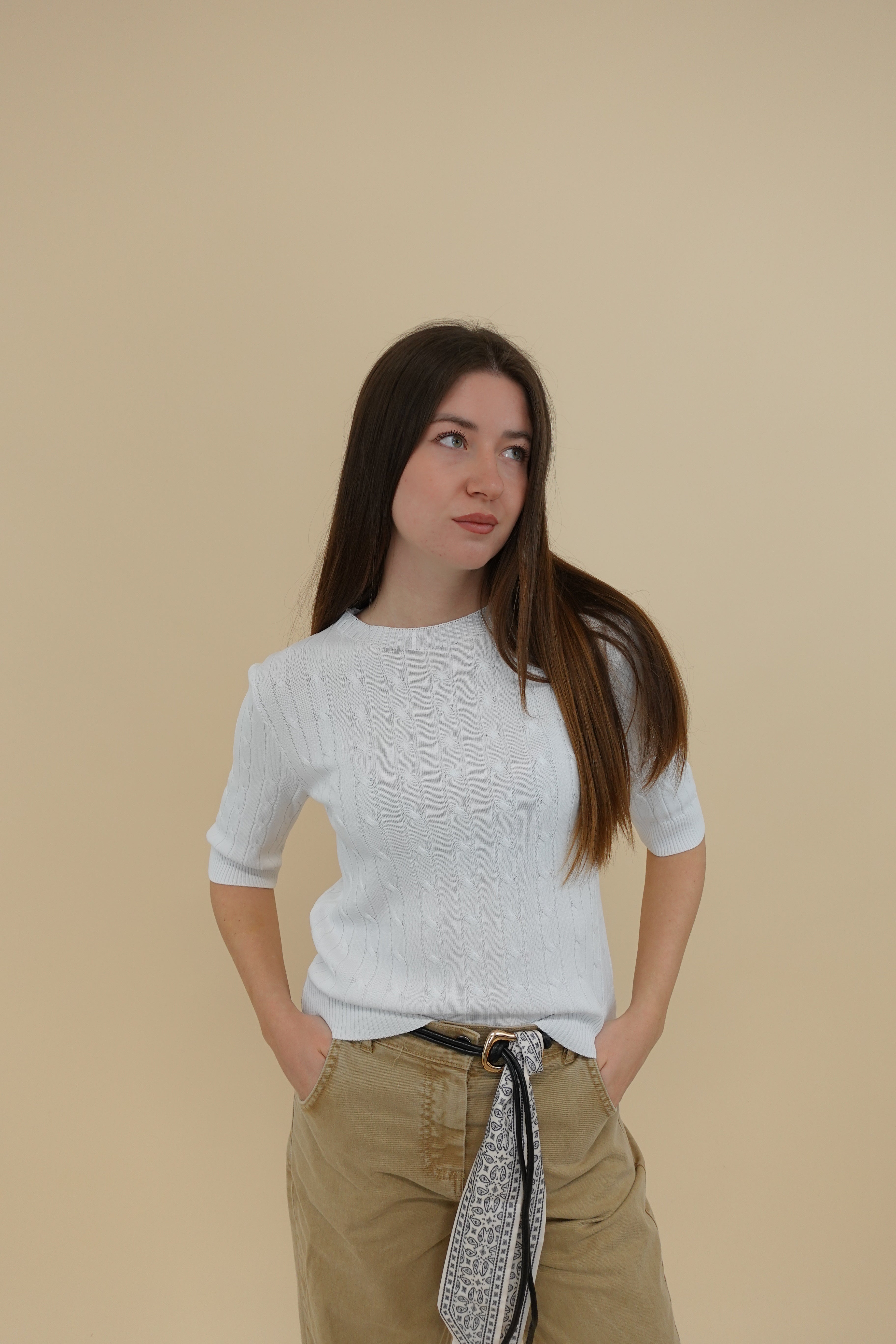Maglioncino Chiara Panna