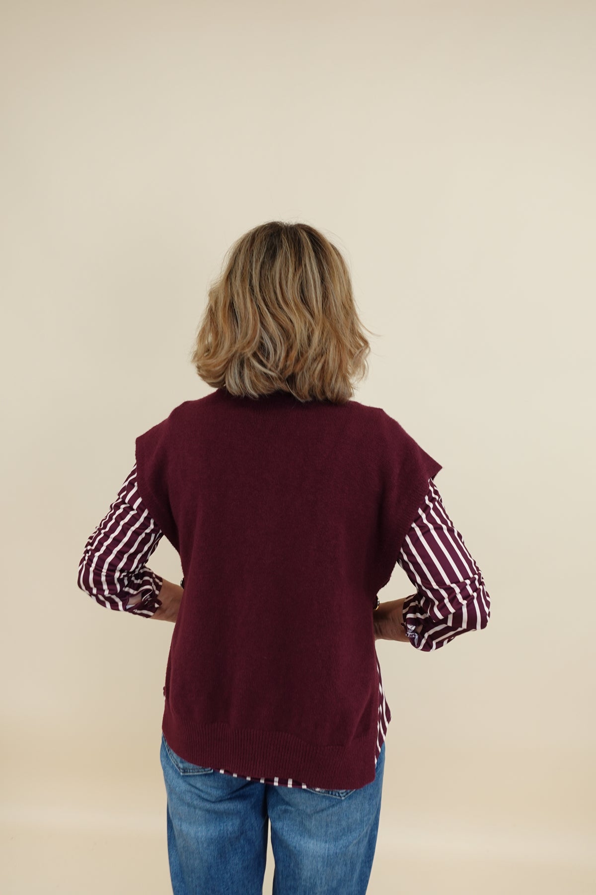 Gilet Carmen Bordeaux