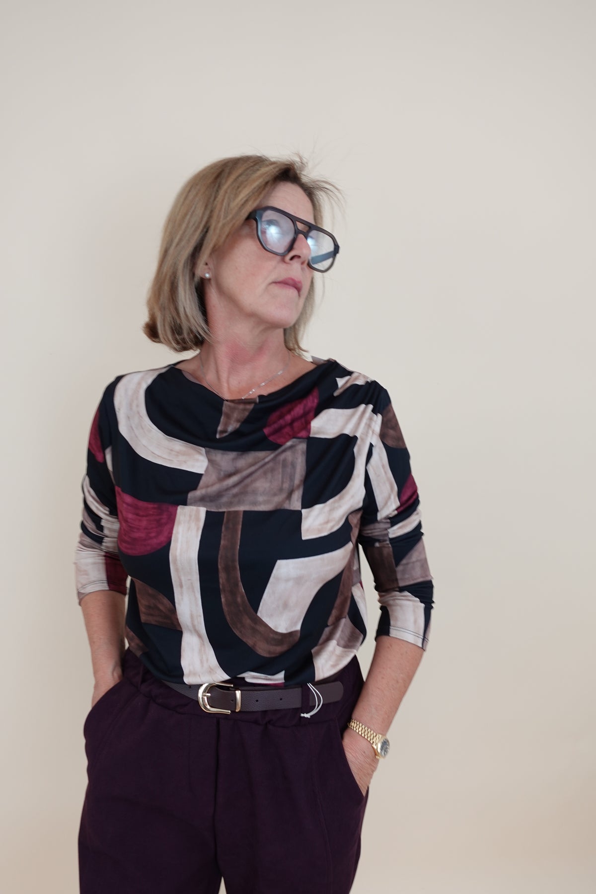 Maglia Paint Bordeaux