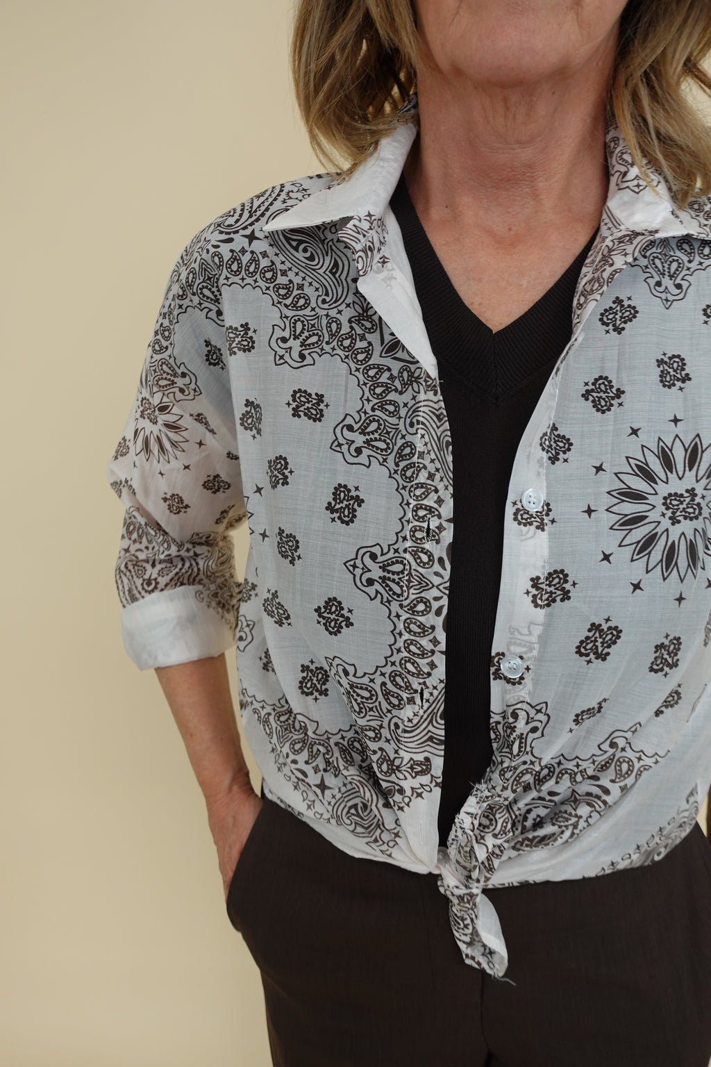 Camicia Bandana Panna
