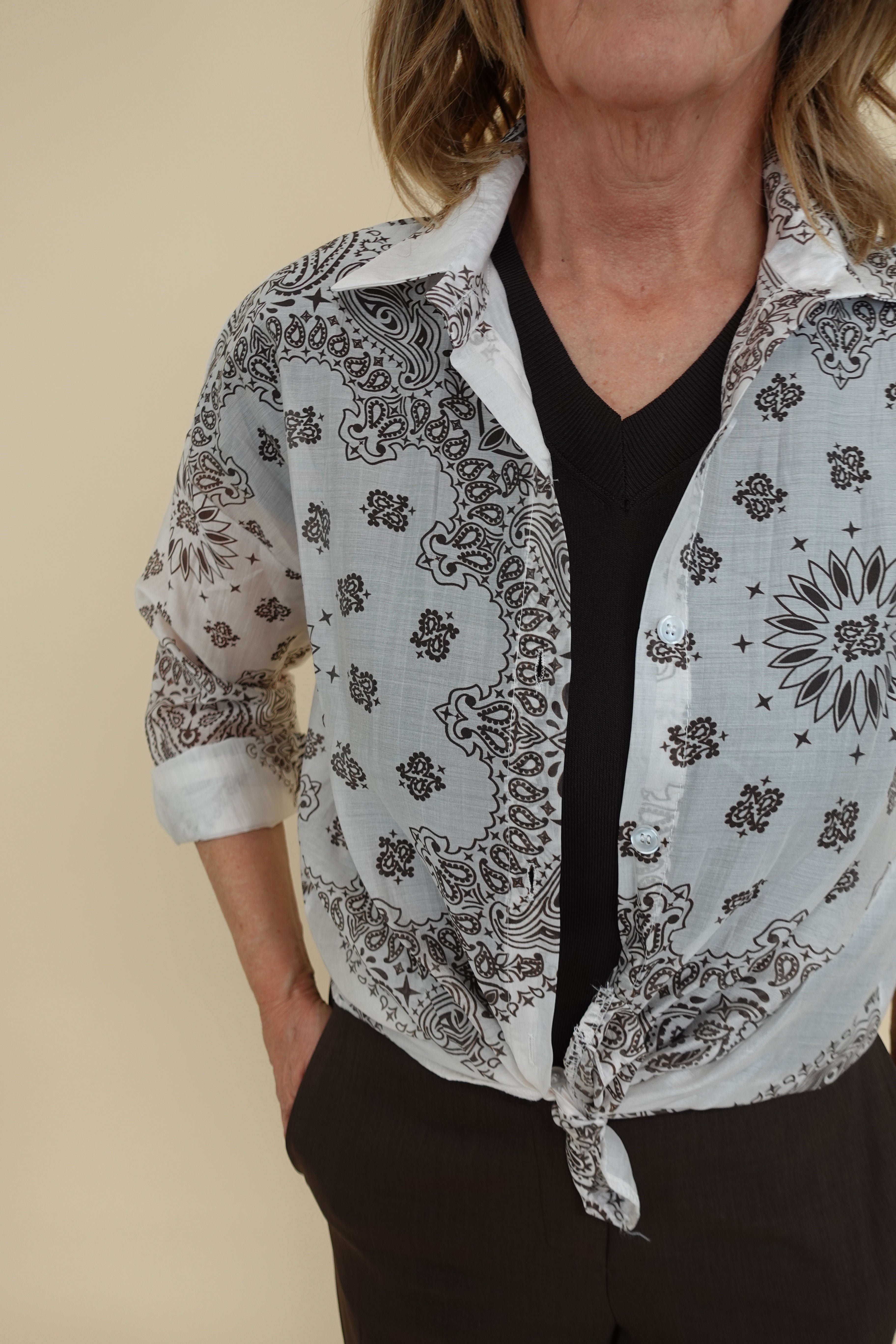 Camicia Bandana Panna