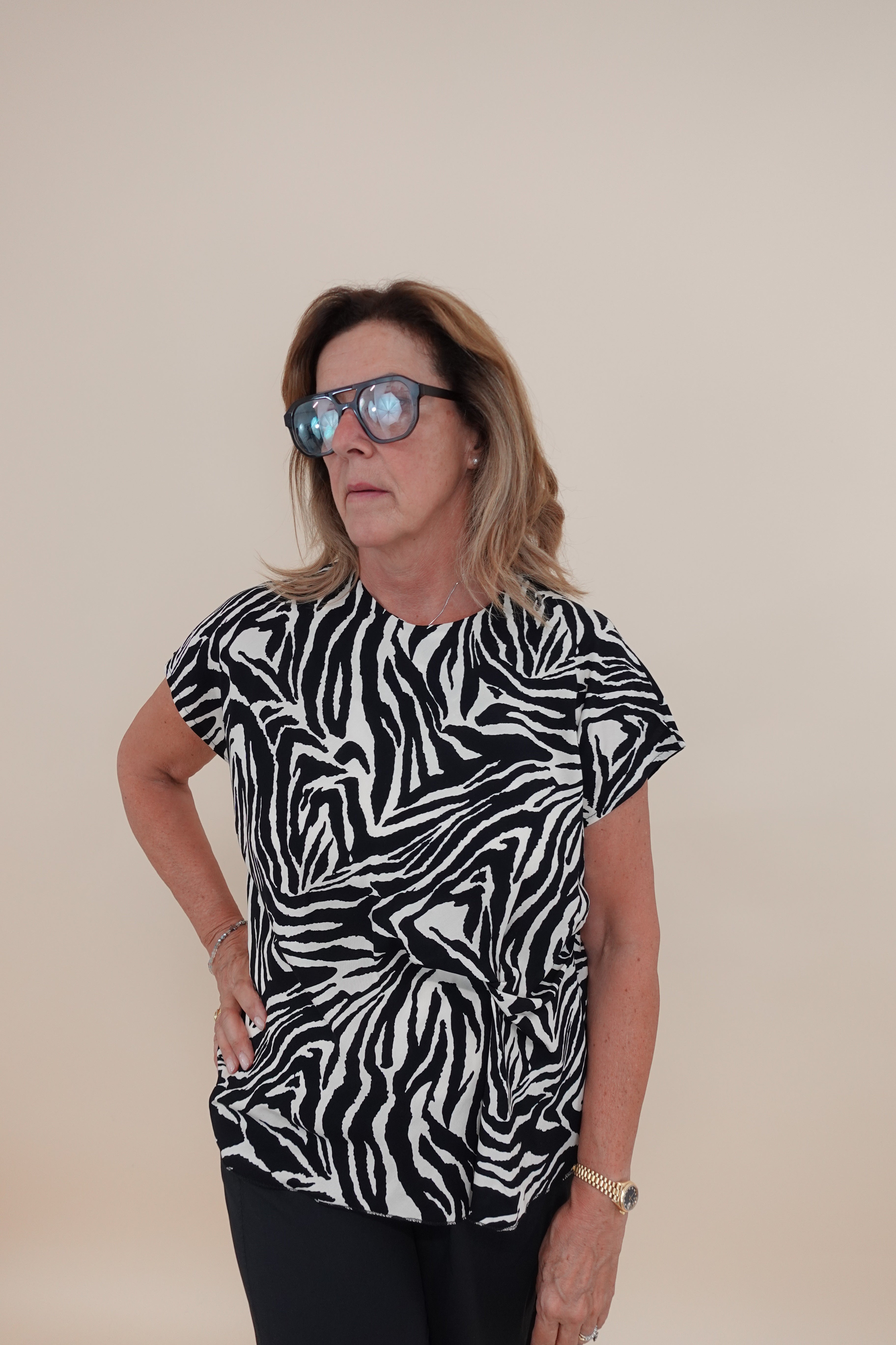 Camicia Nodo Zebrata
