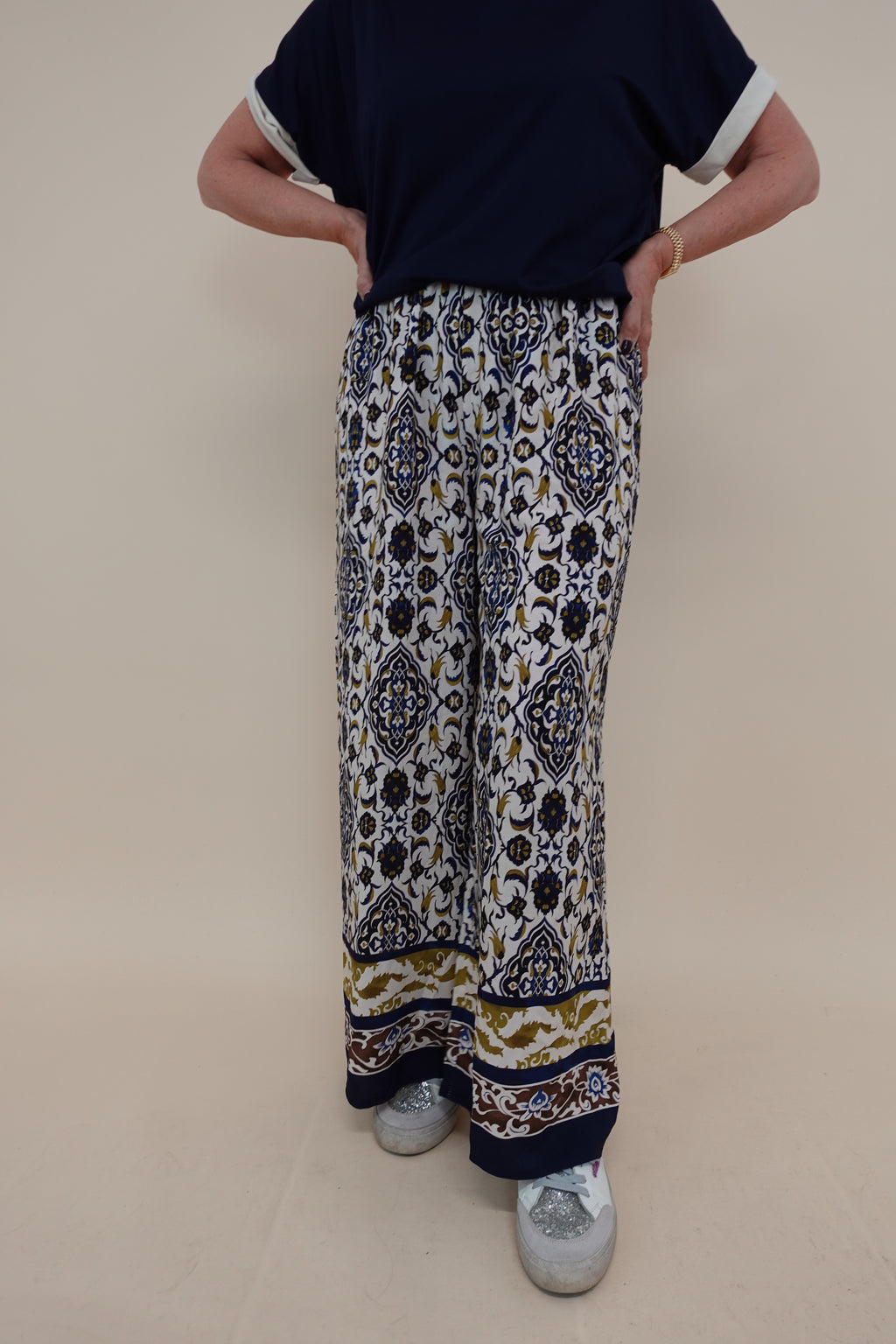 Pantalone Oriental Blu
