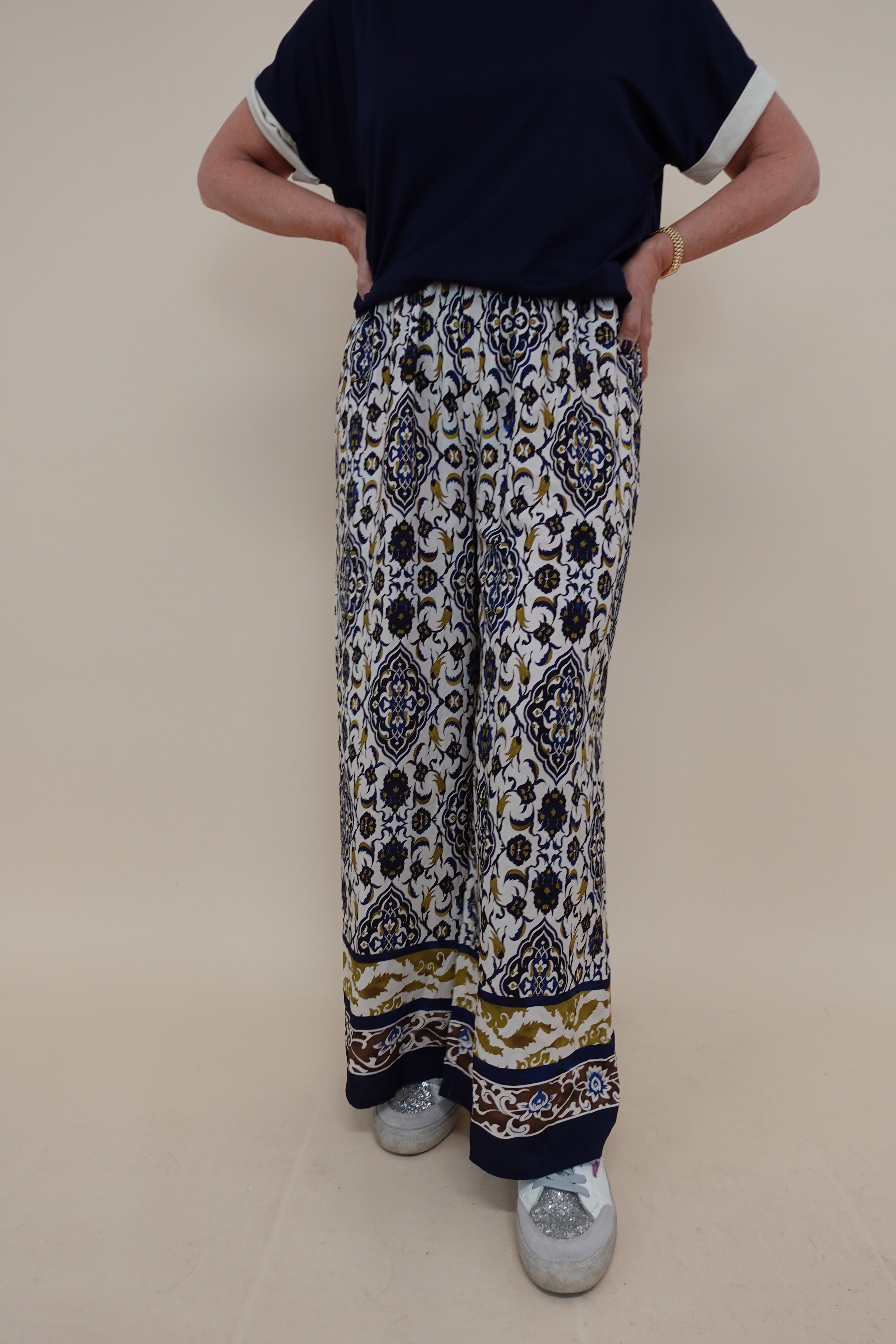Pantalone Oriental Blu
