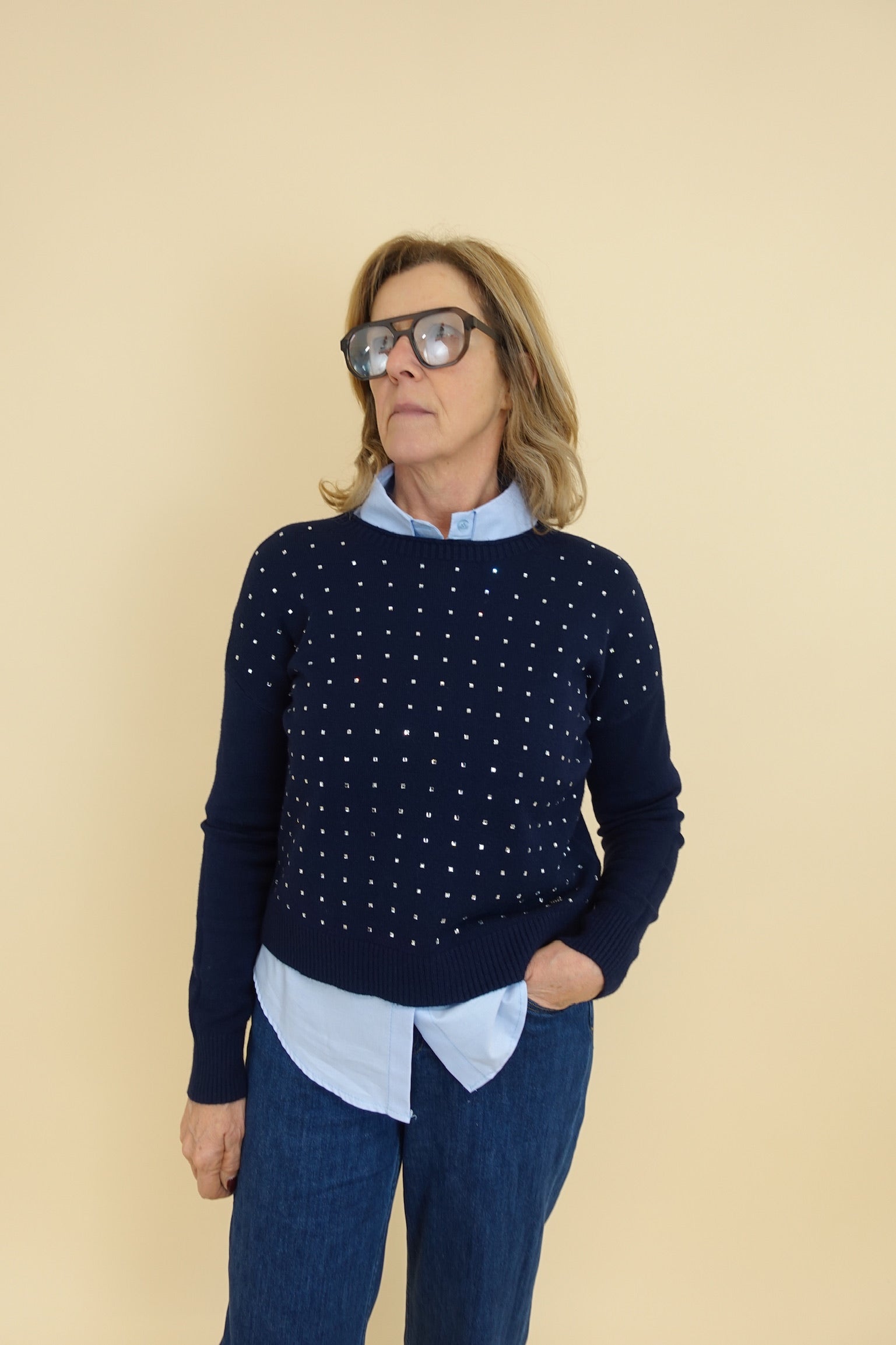 Maglione Samuela Blu