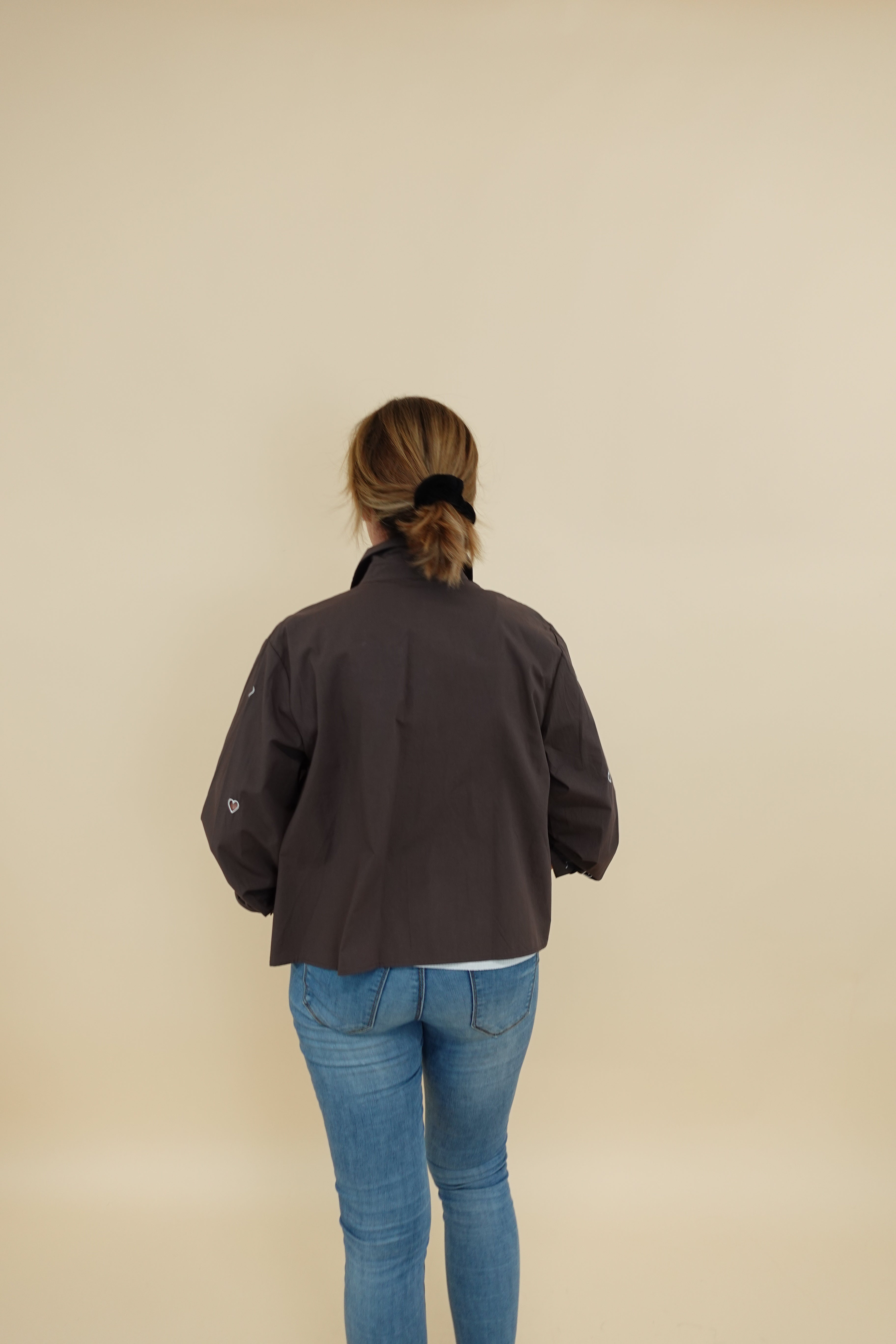 Camicia Heart marrone
