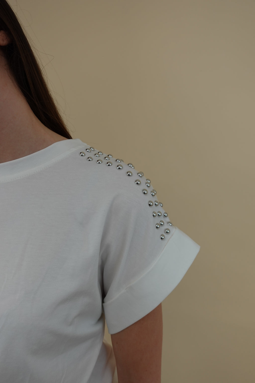 T-shirt Borchie Bianca