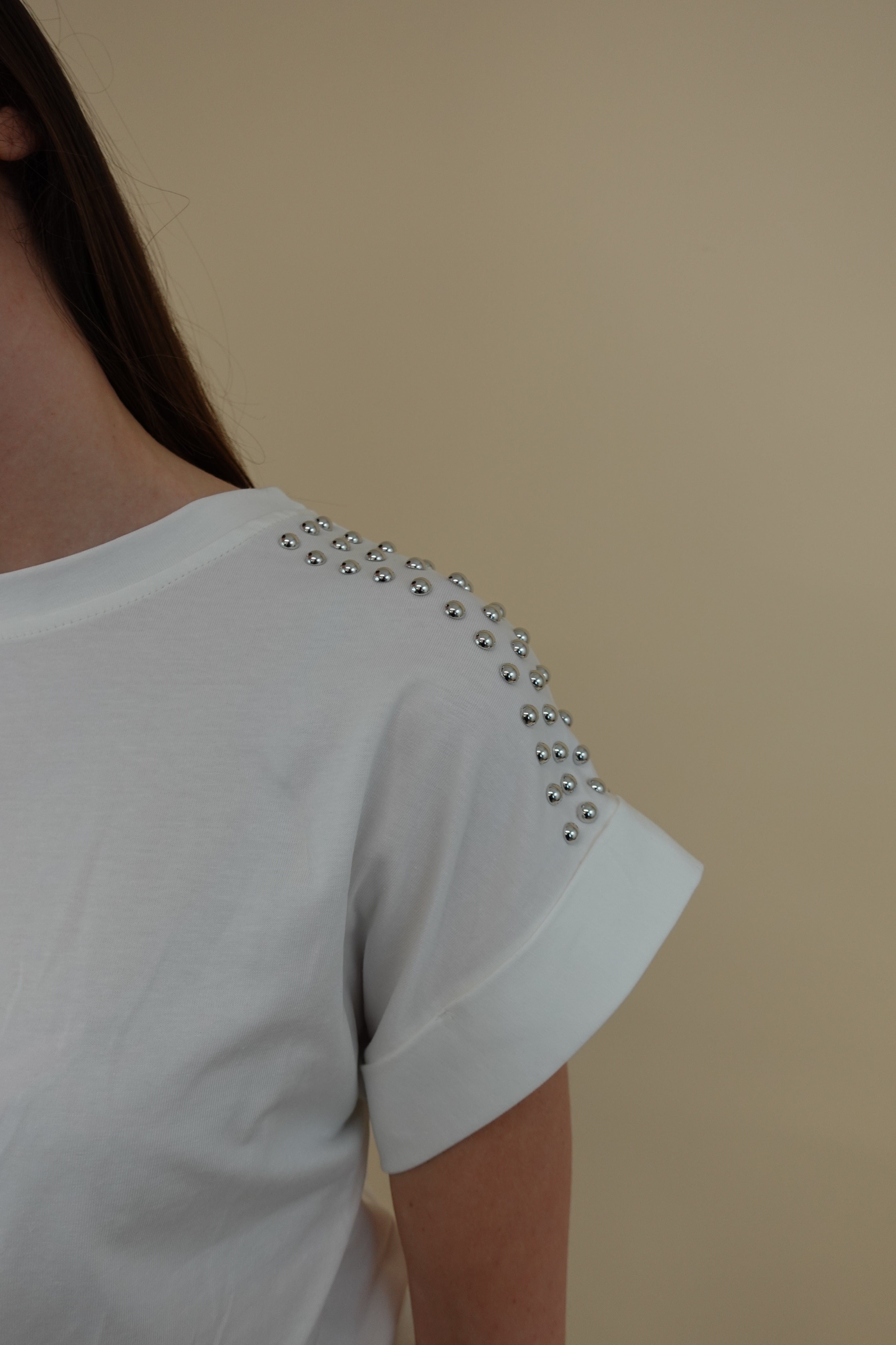 T-shirt Borchie Bianca