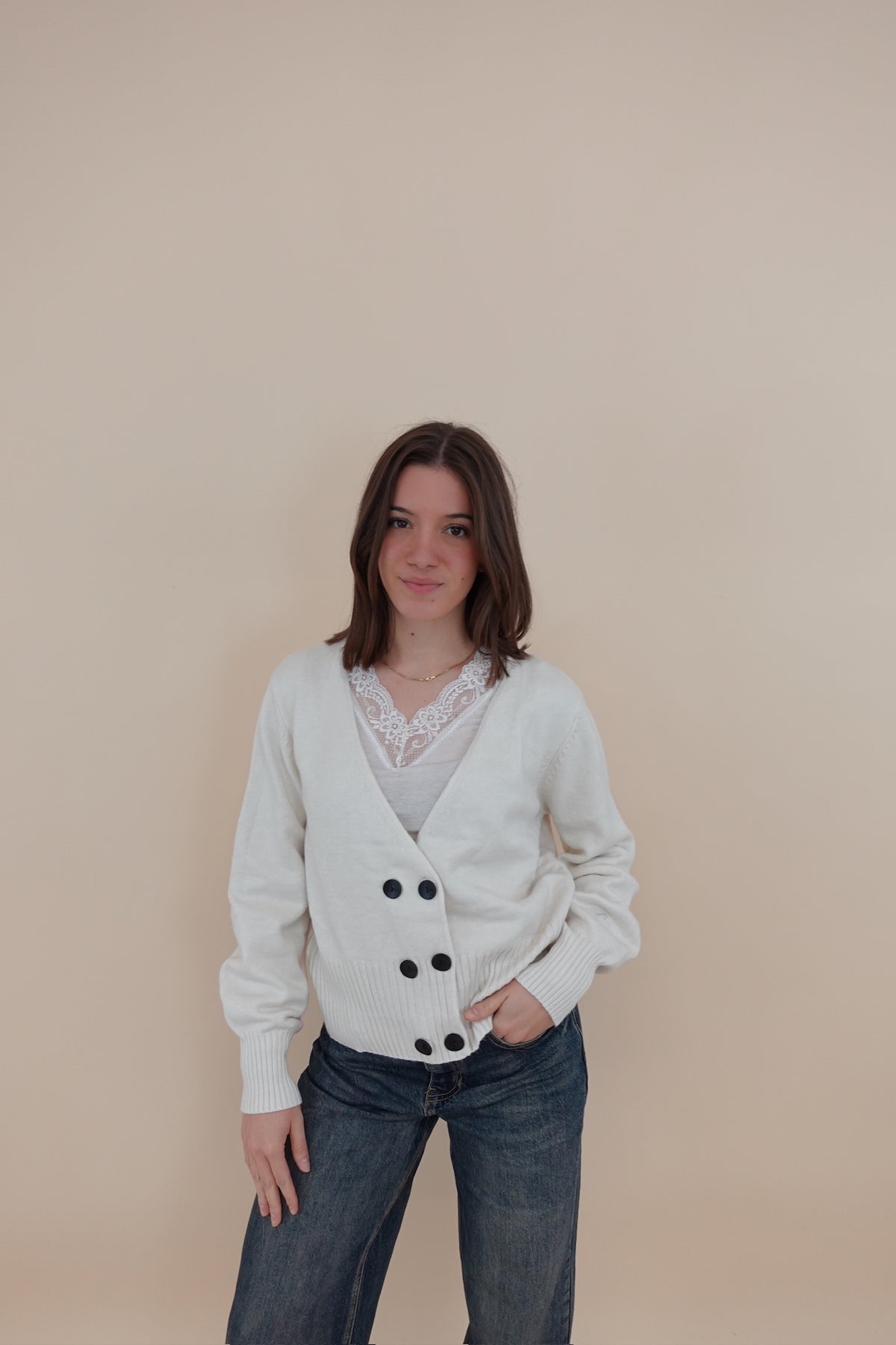 Cardigan Teresa Panna