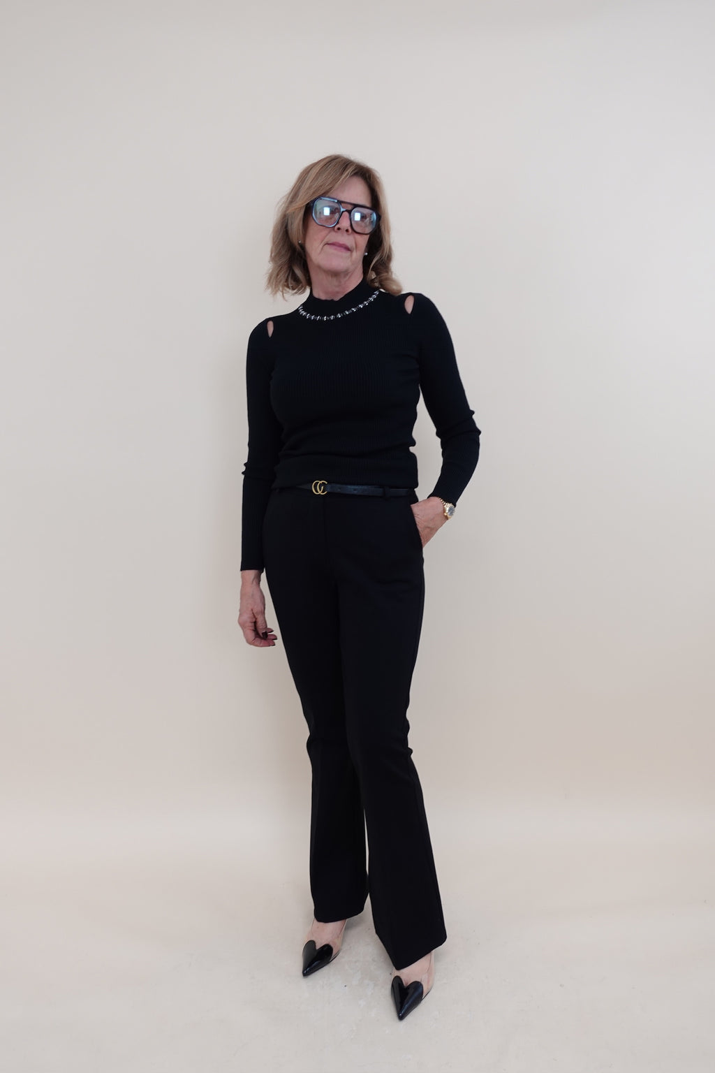 Pantalone Zampa Nero