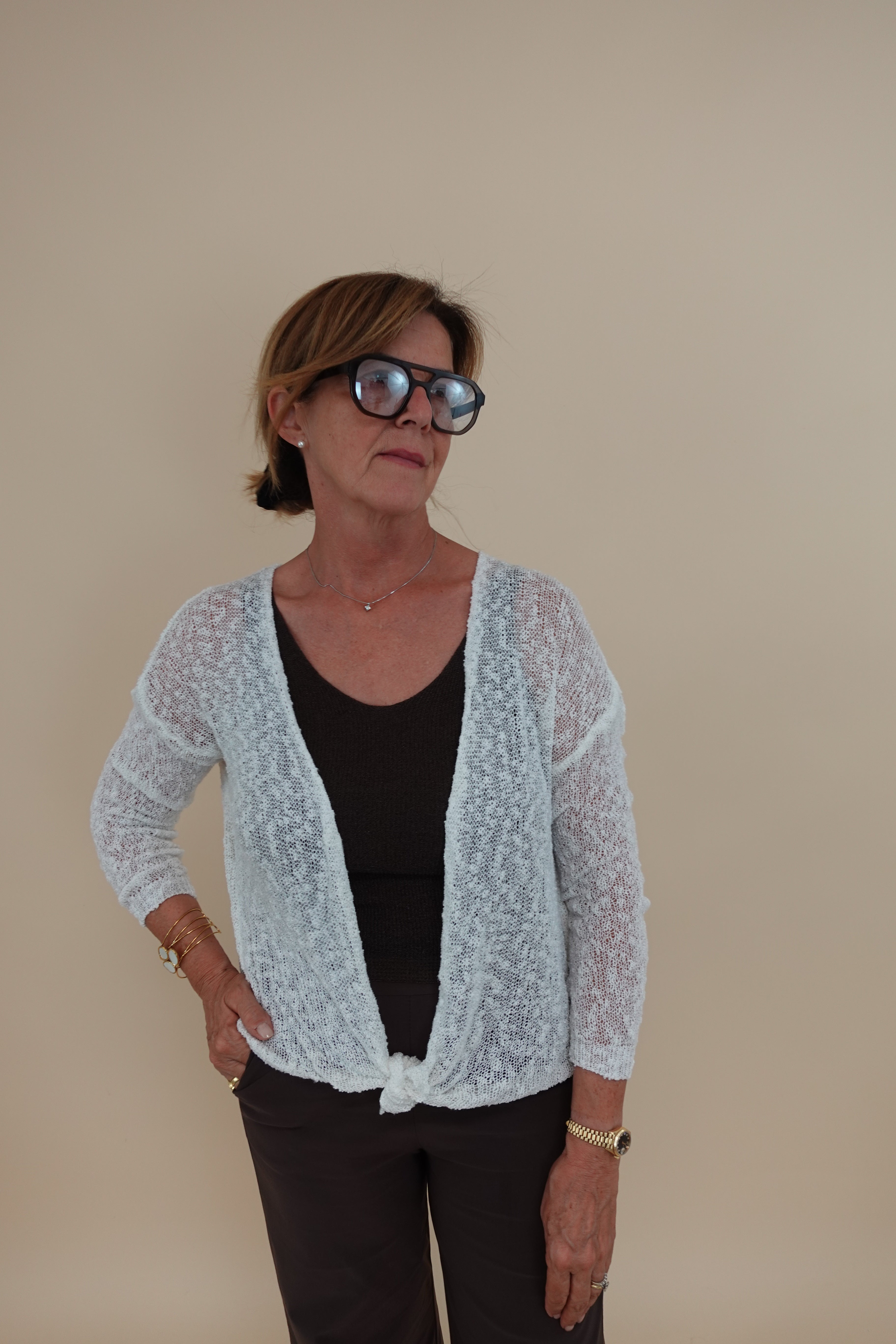Cardigan Canazei Bianco