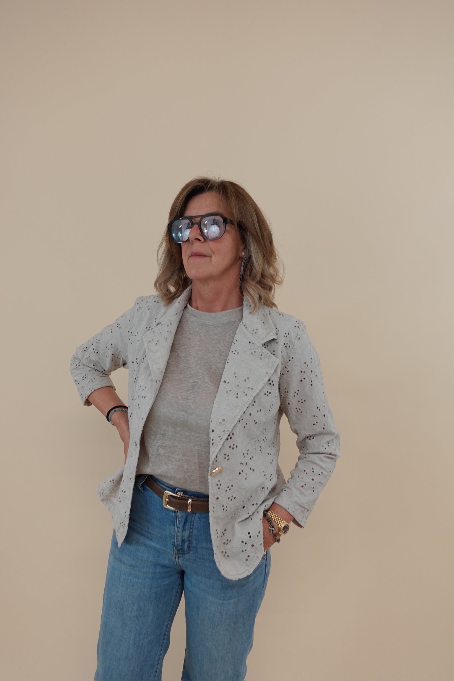 Giacca Margherita Beige
