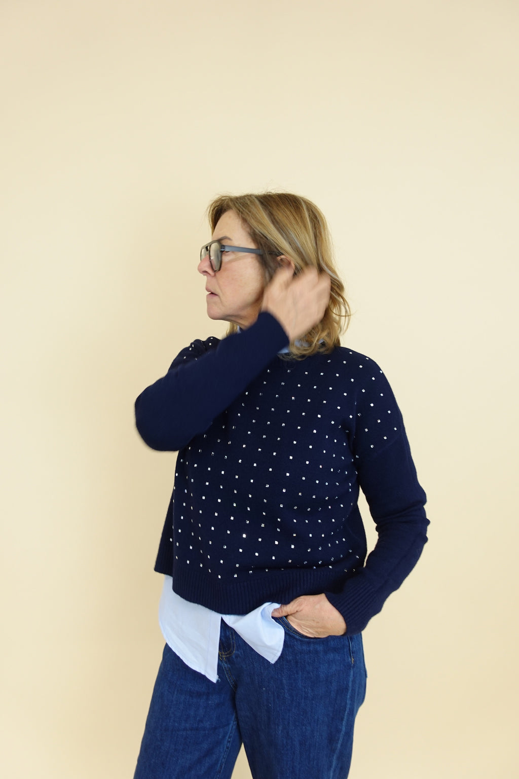 Maglione Samuela Blu