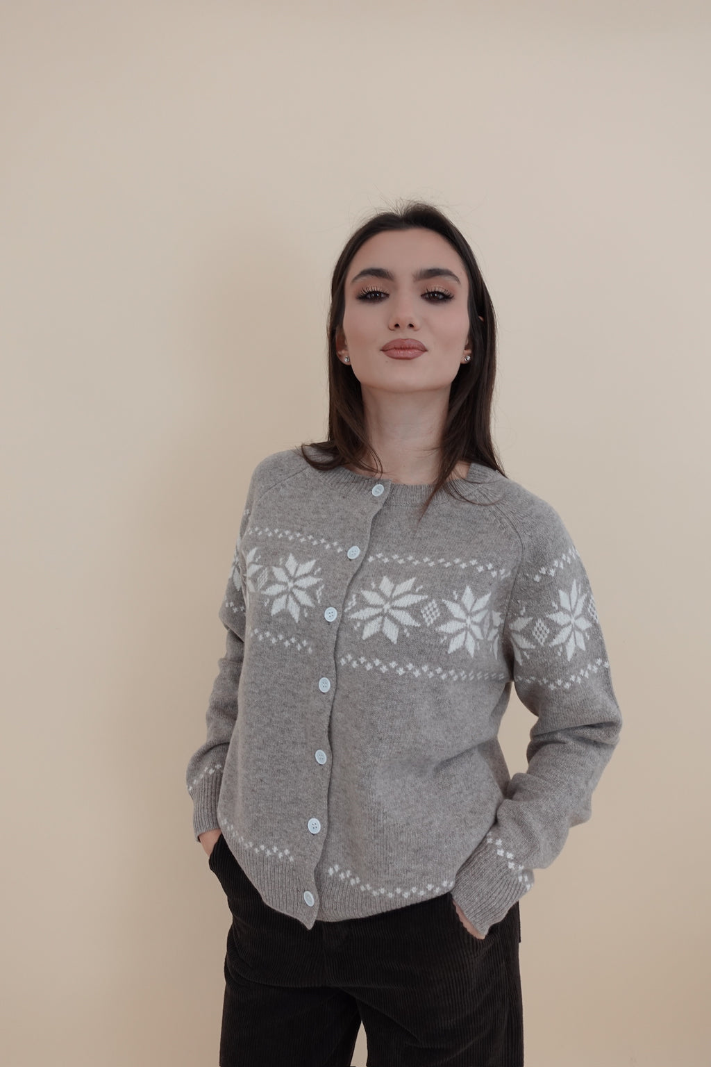 Maglione Cortina Dark Beige