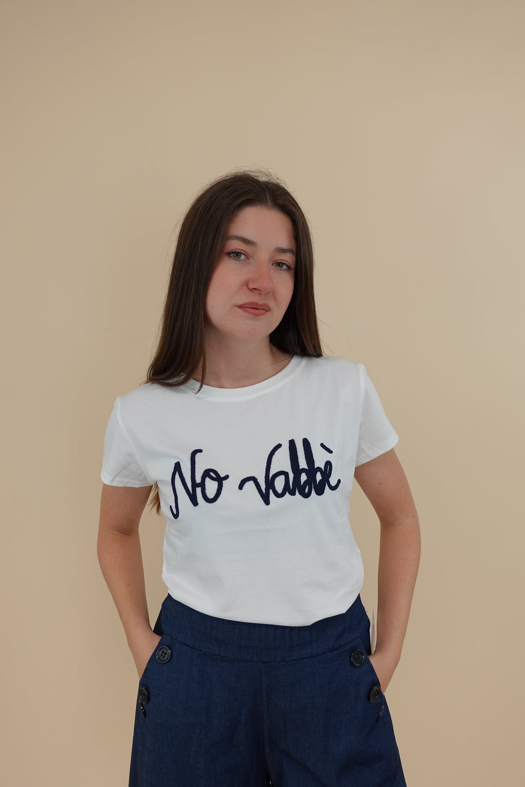 T-shirt No Vabbe Bianca