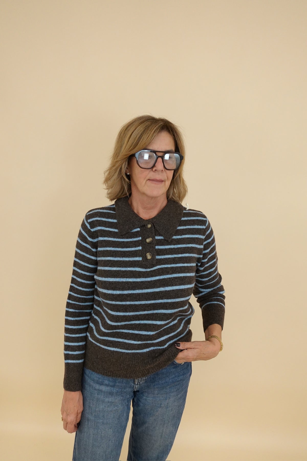 Maglione Line Azzurro