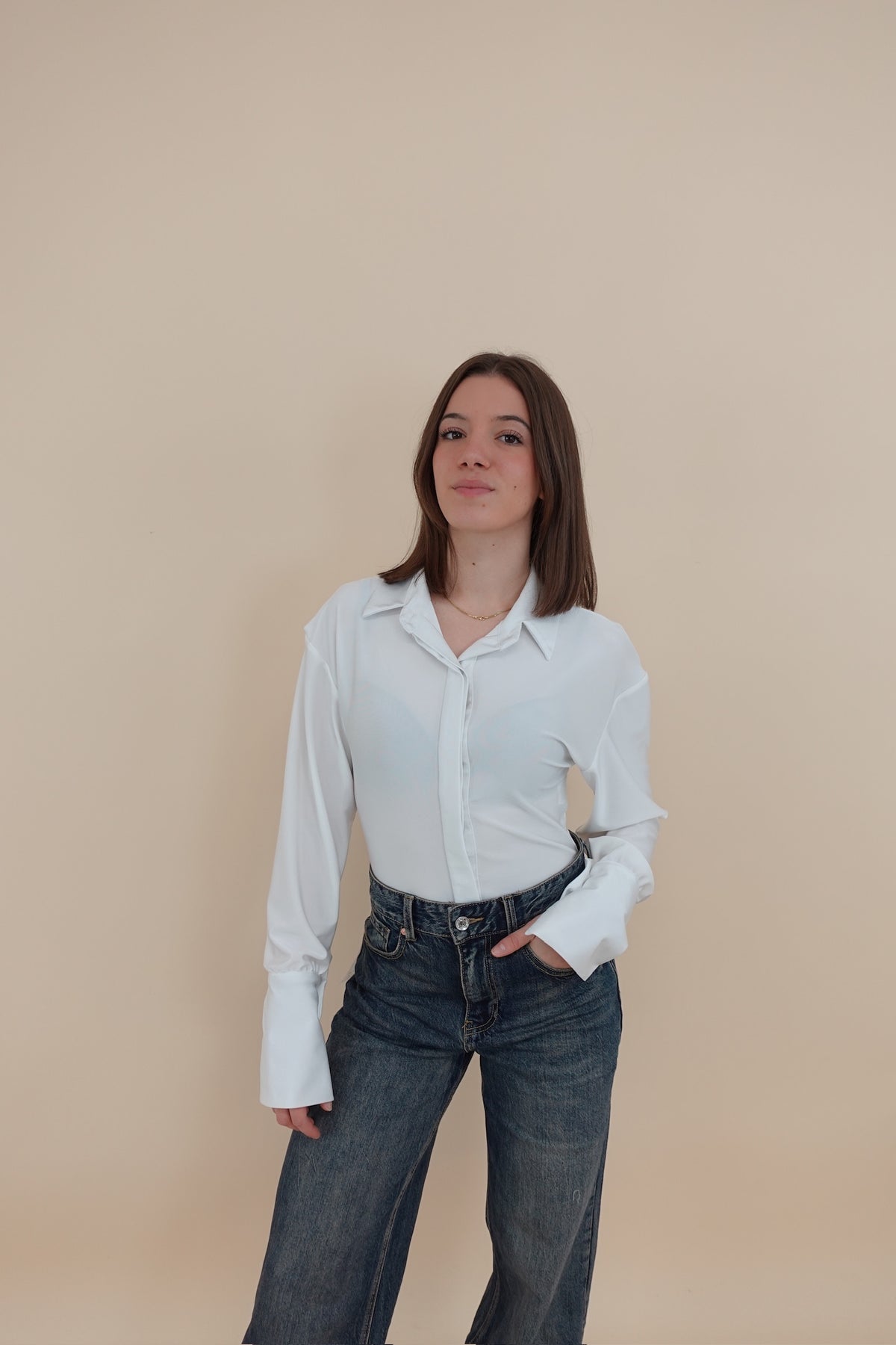 Body Licra Bianco
