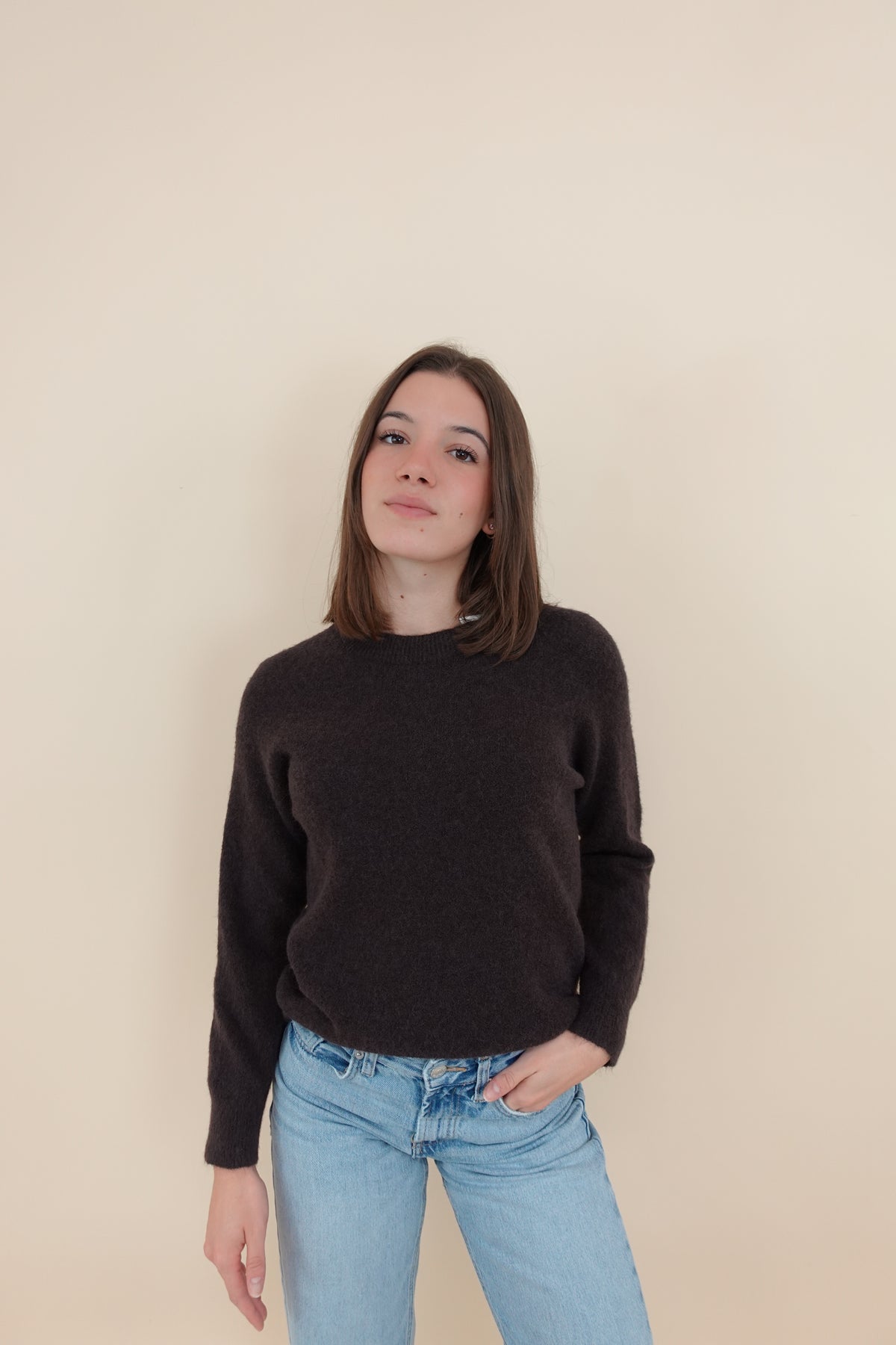 Maglione Valeria Marrone