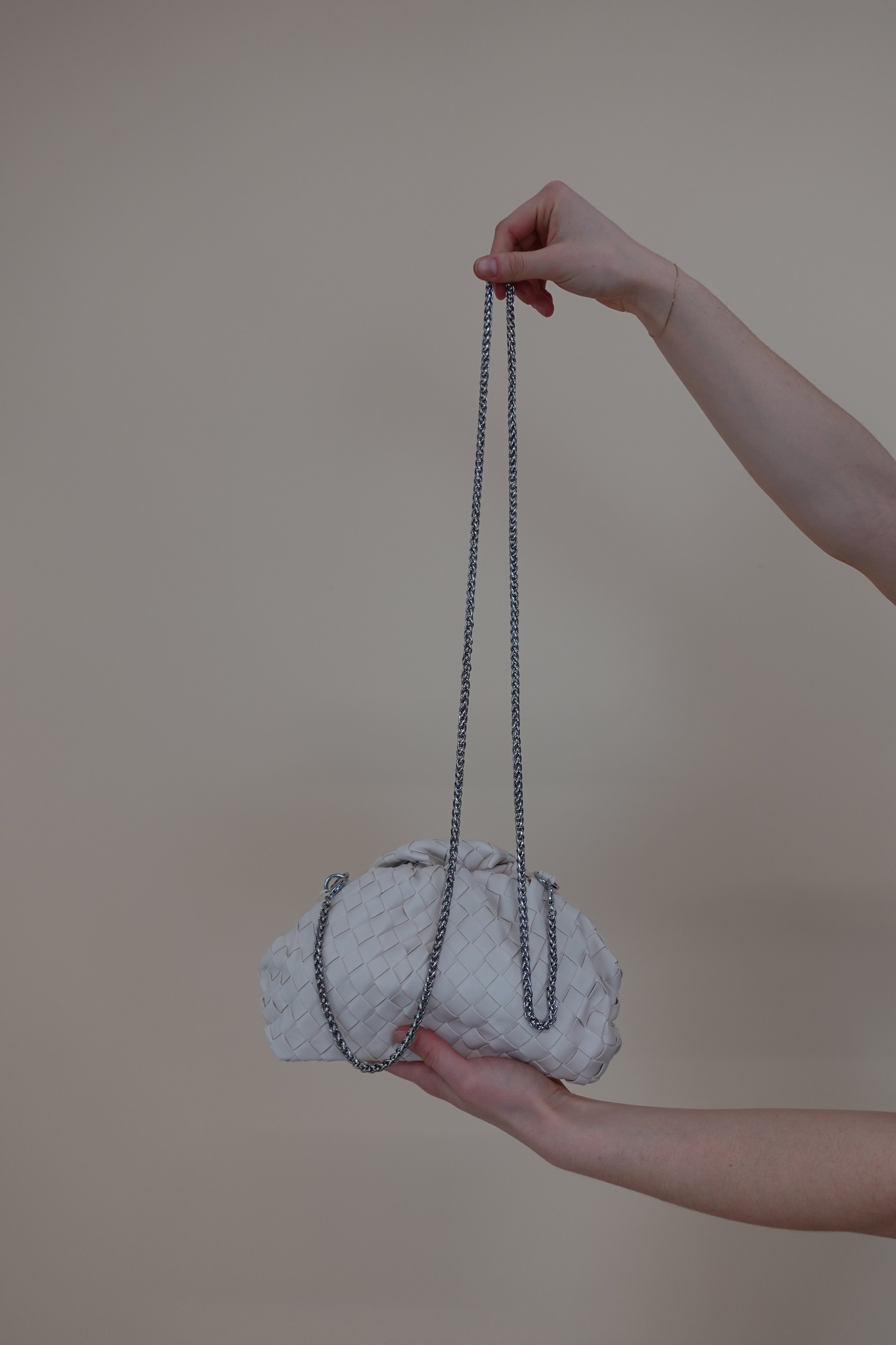 Pochette Intreccio Panna