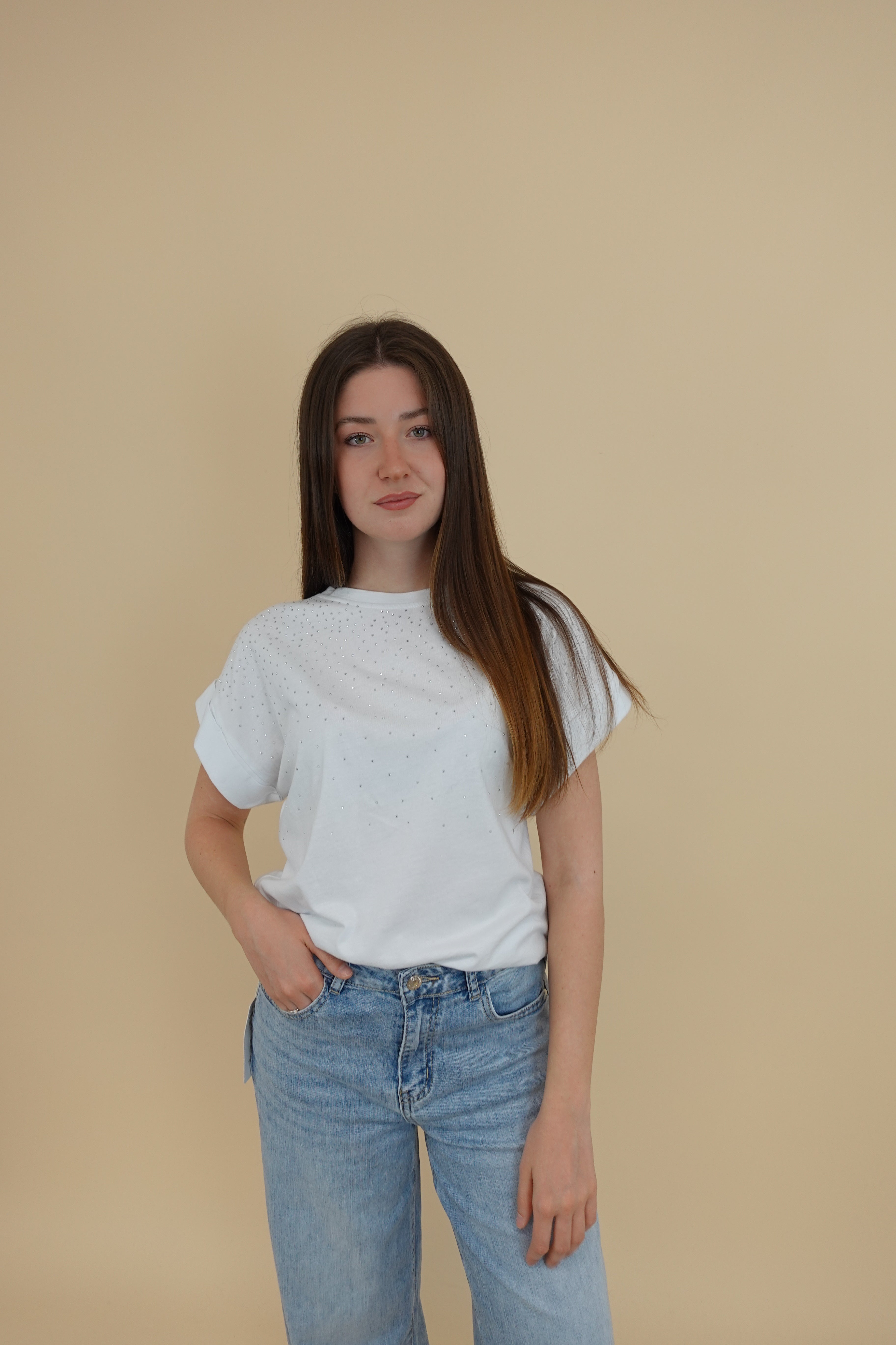 T-shirt Brillo Bianca