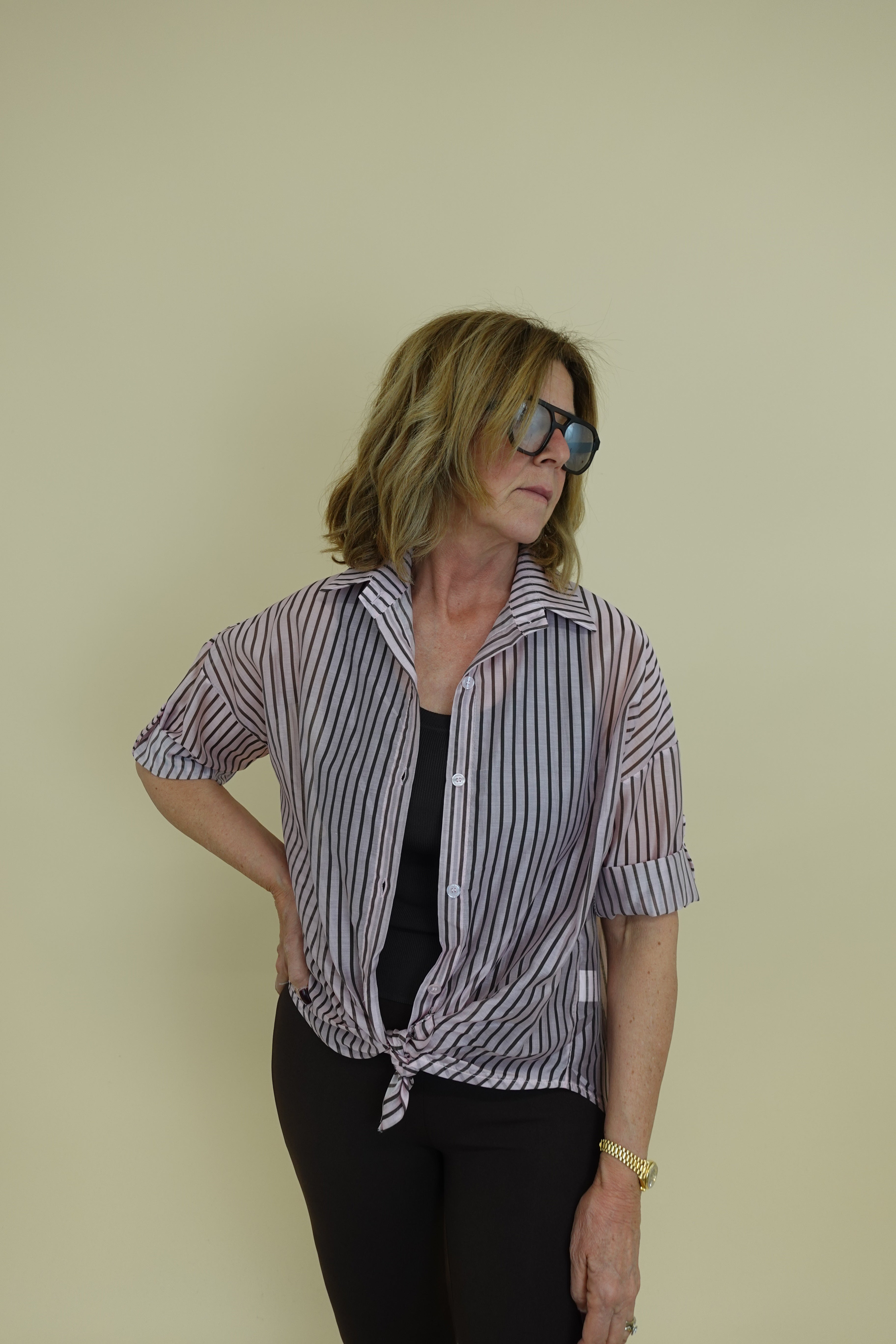 Camicia Line Rosa