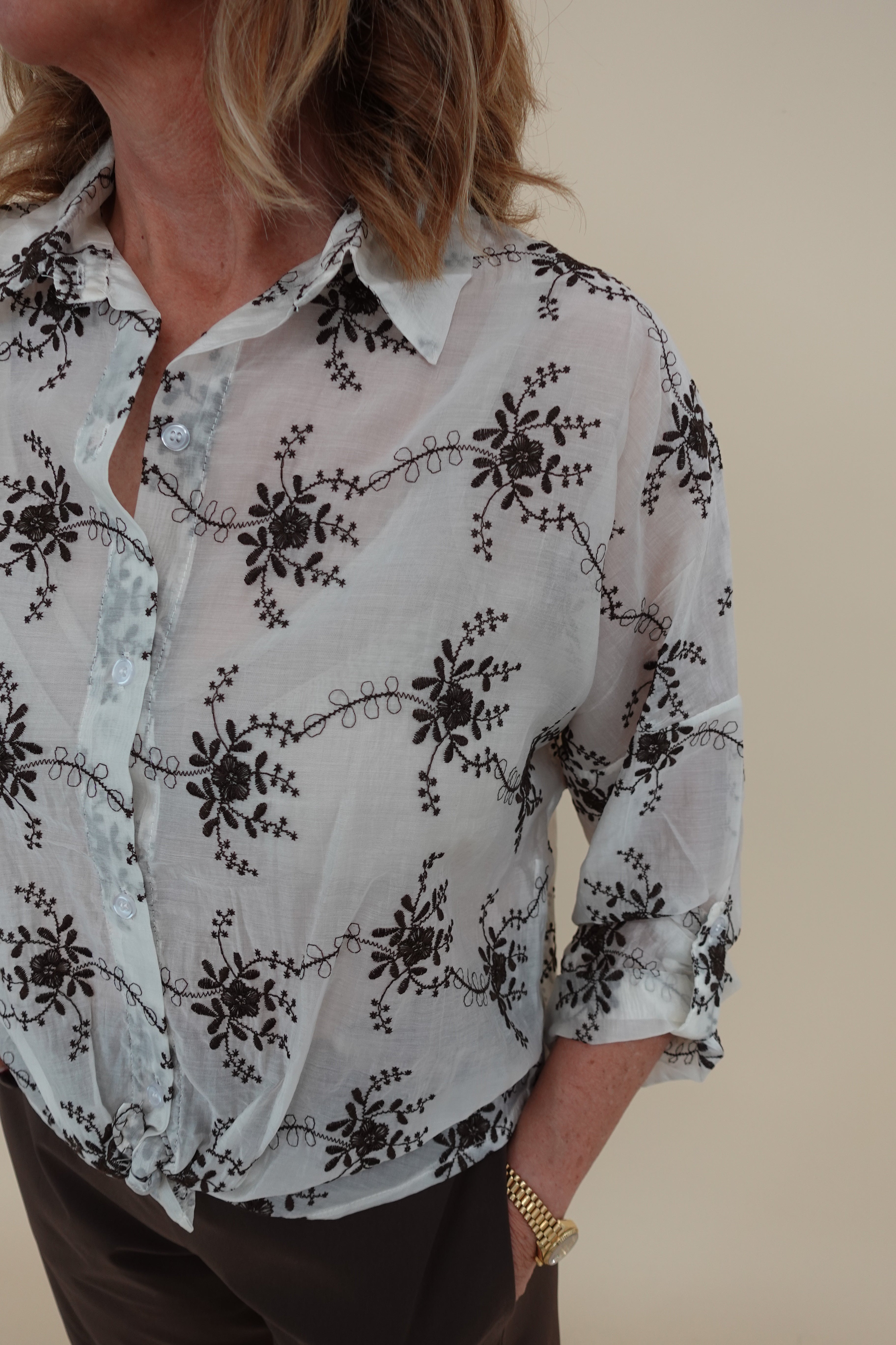 Camicia Amina Marrone