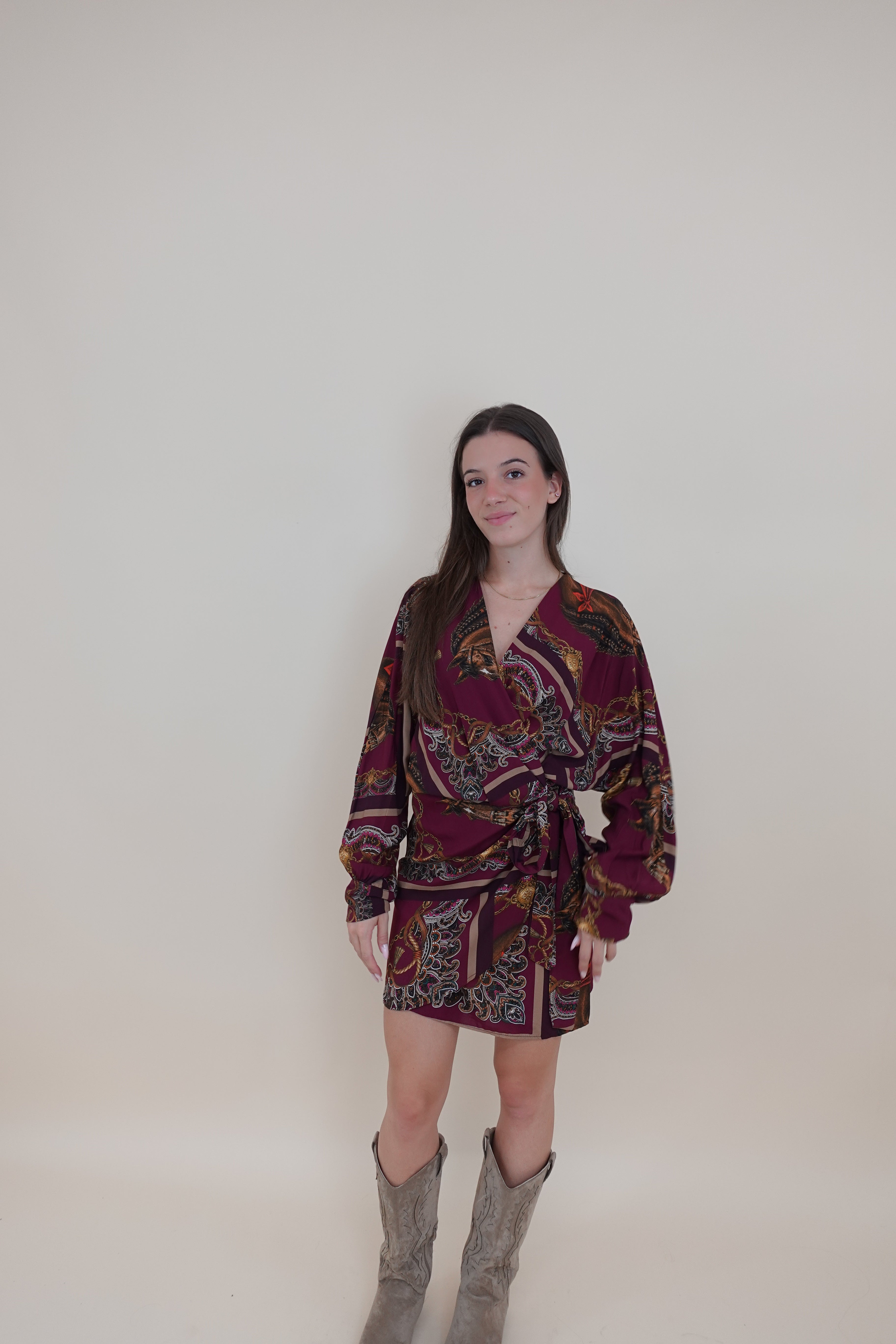 Abito kenya bordeaux