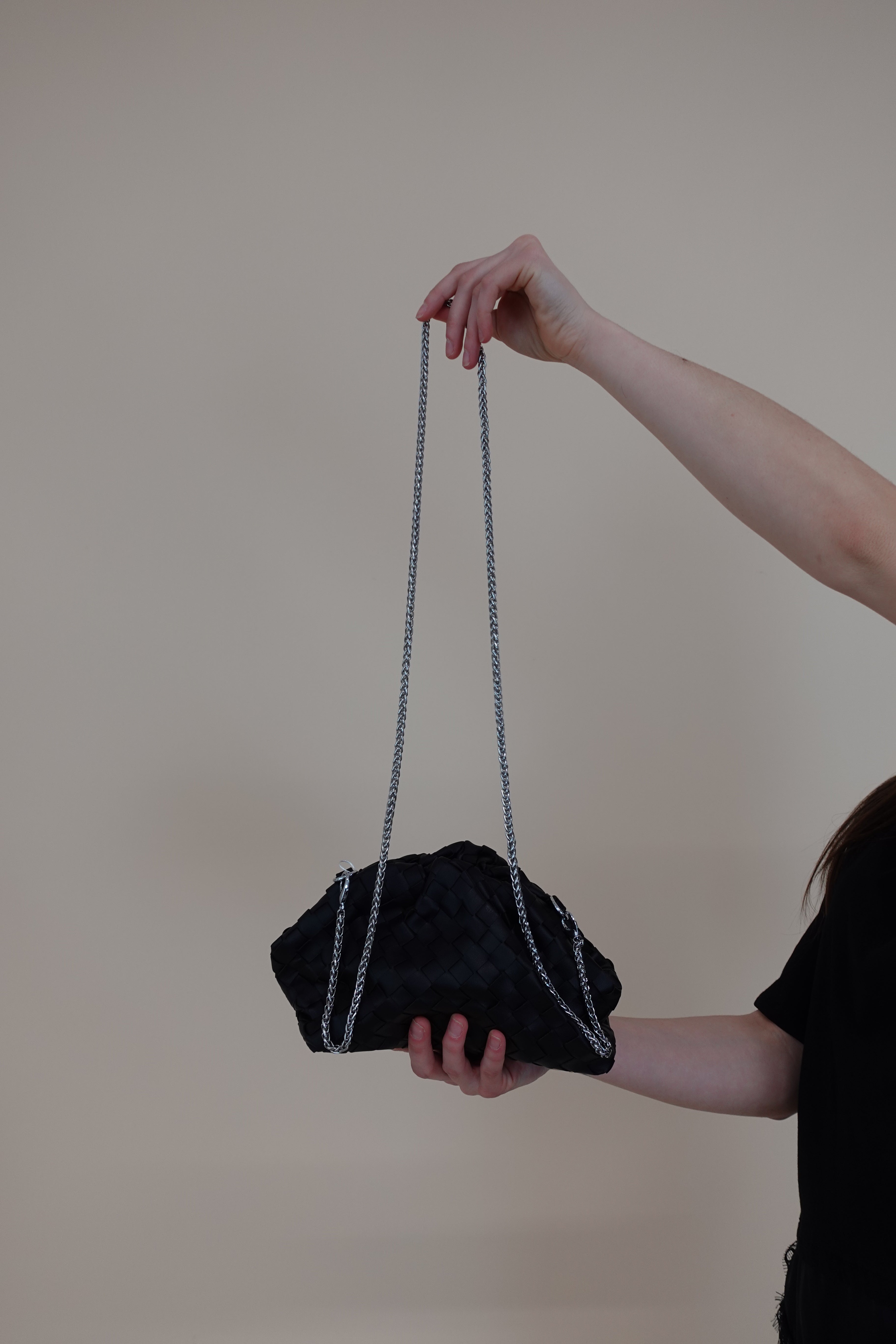 Pochette Intreccio Nero