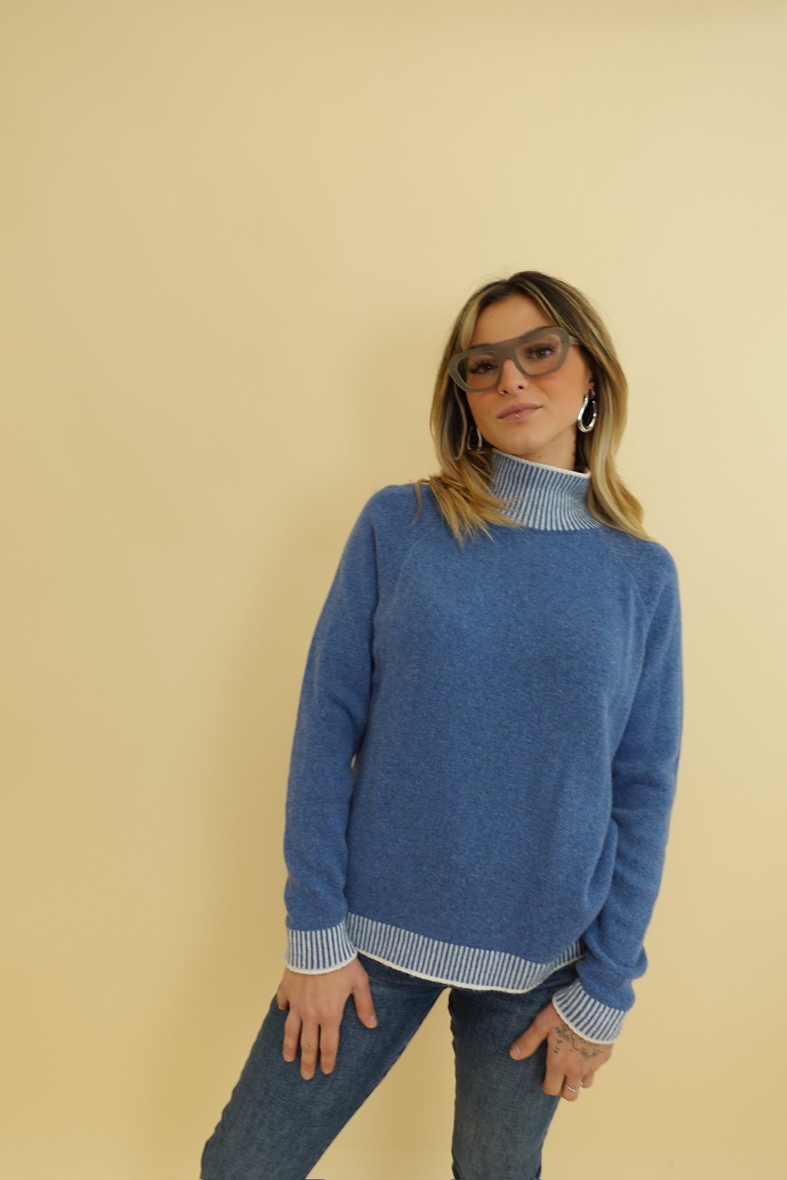 Maglione Campiglio Azzurro
