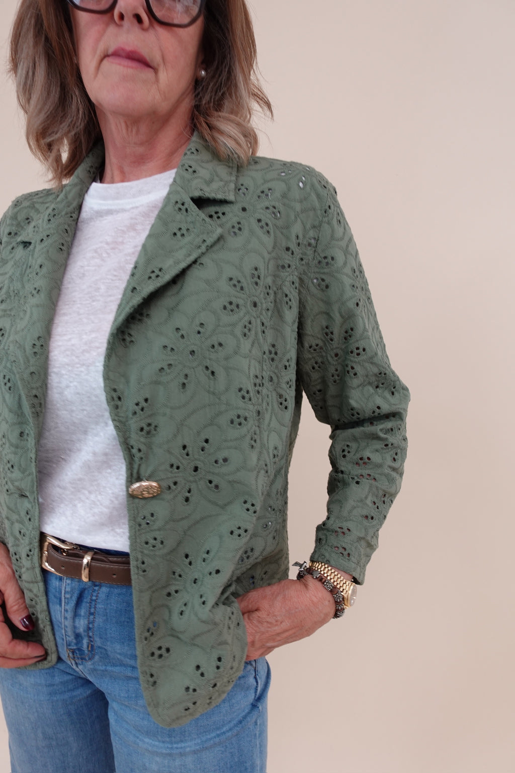 Giacca Margherita Verde