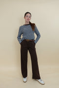 Pantalone Moda Marrone