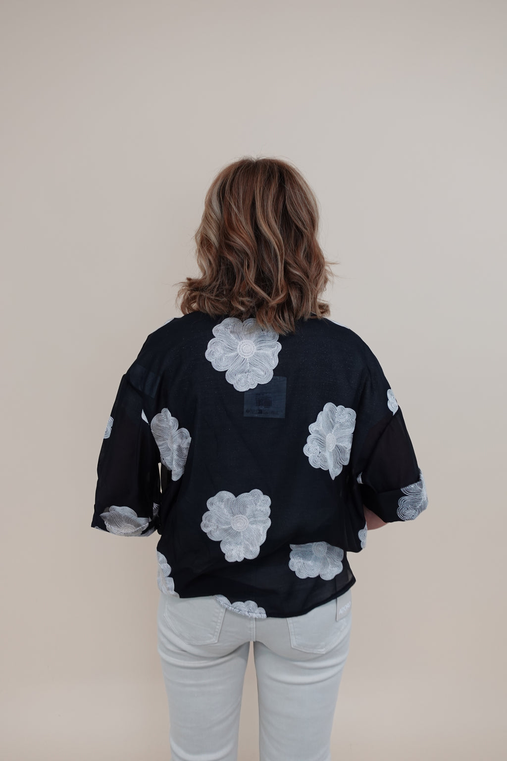 Camicia Flower Nera