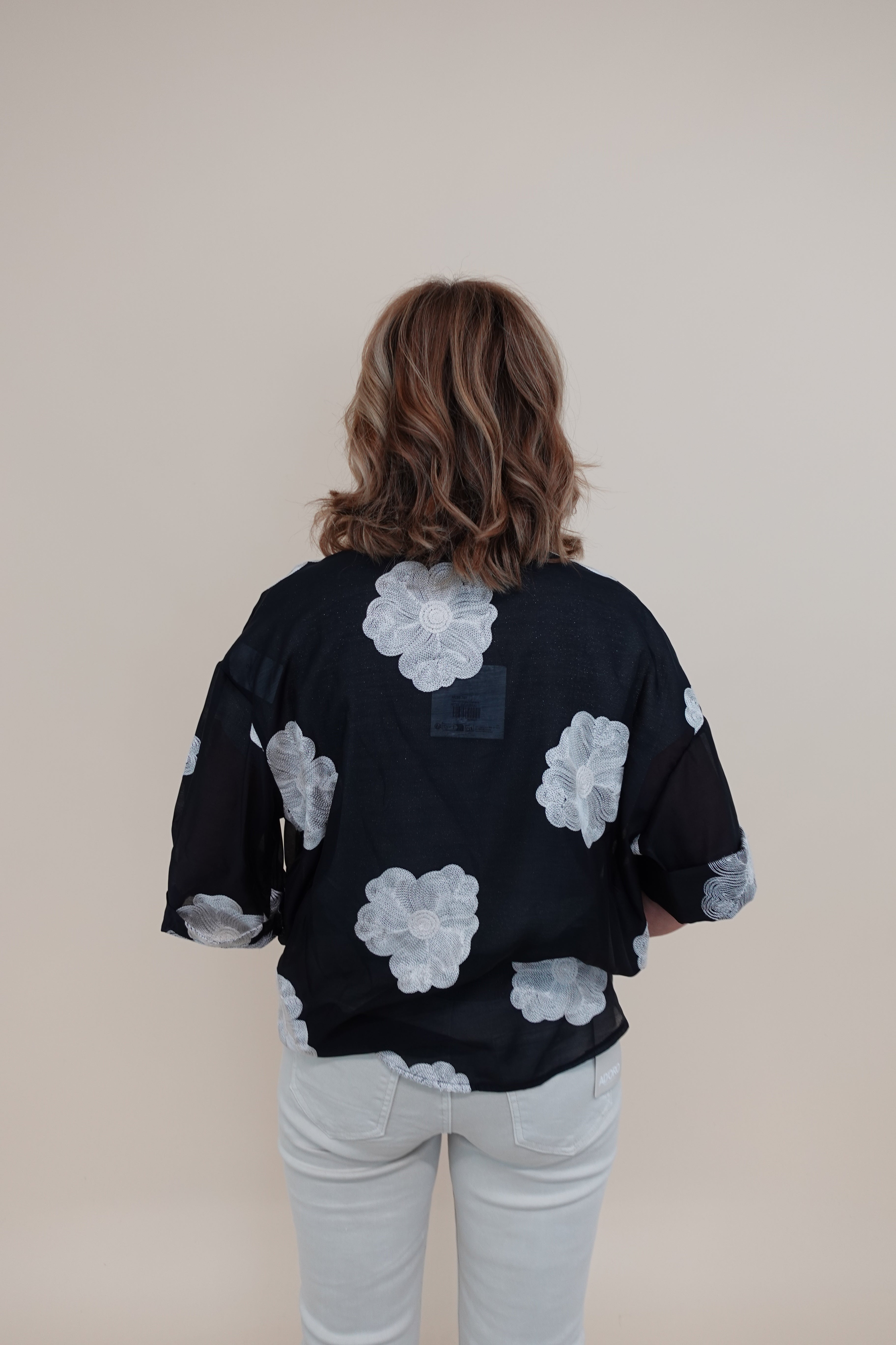 Camicia Flower Nera