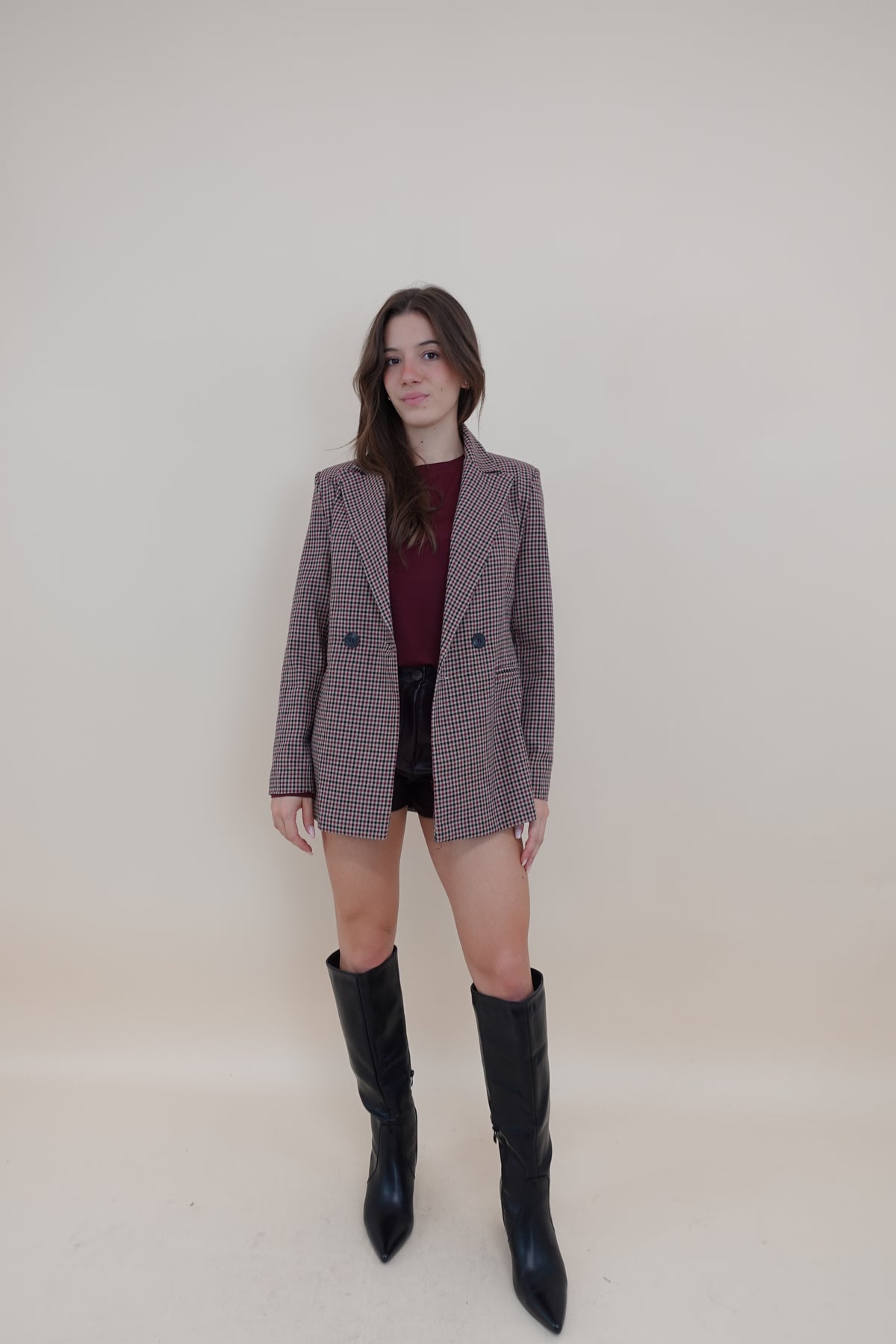 Giacca Scozia Bordeaux