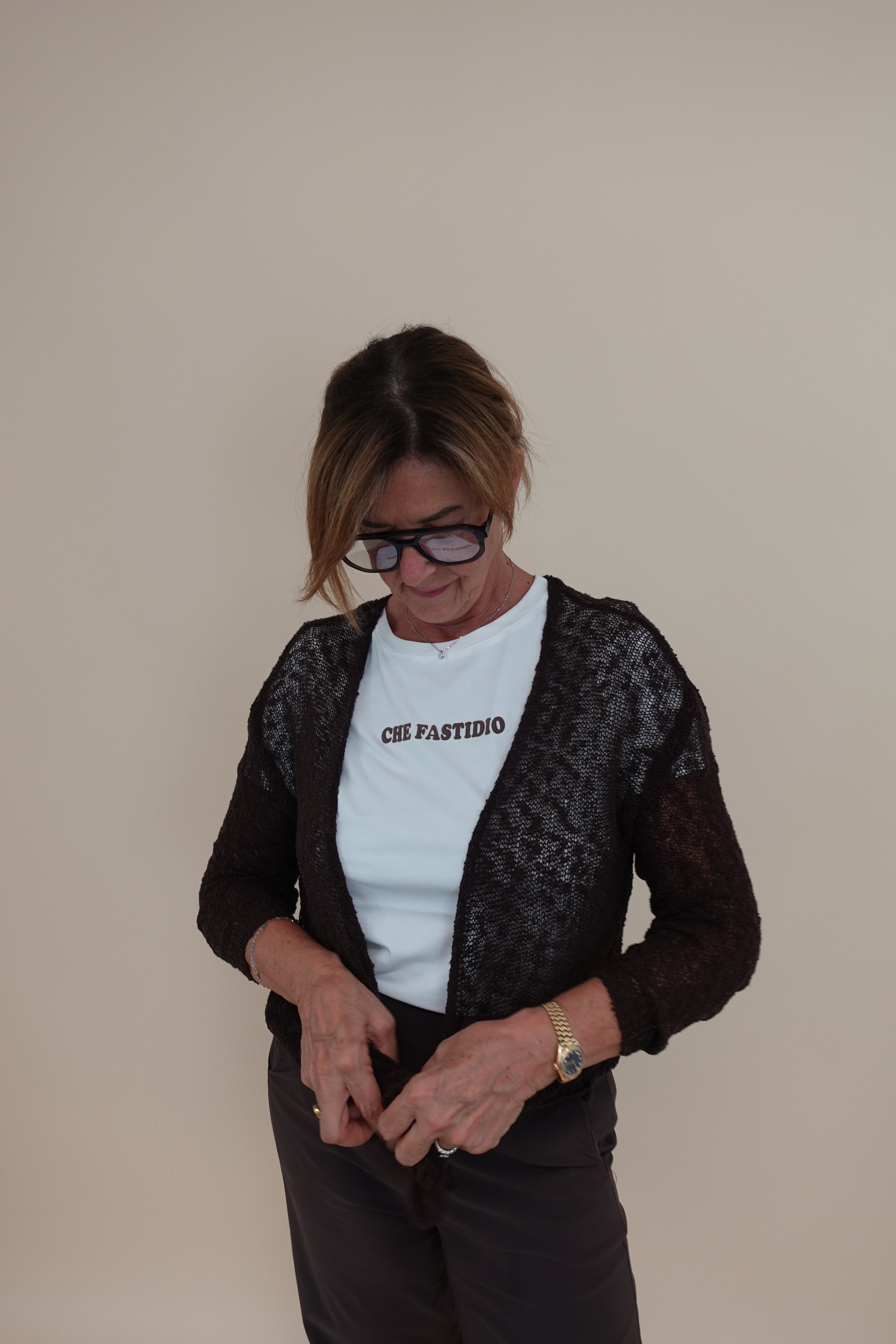 Cardigan Canazei Marrone