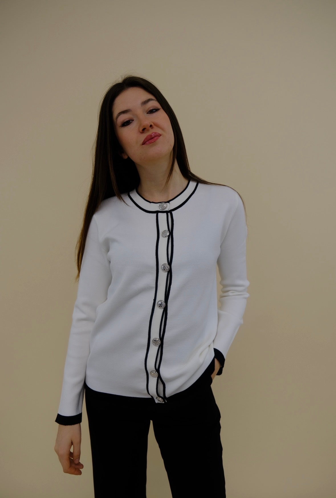Cardigan Monique Bianco