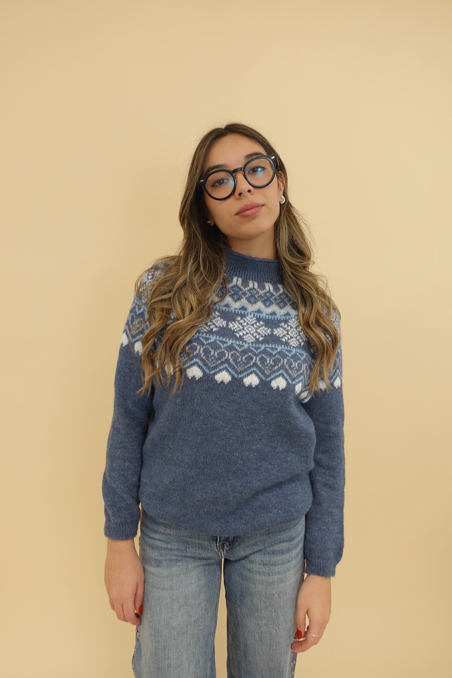 Maglione Snow Blu Jeans