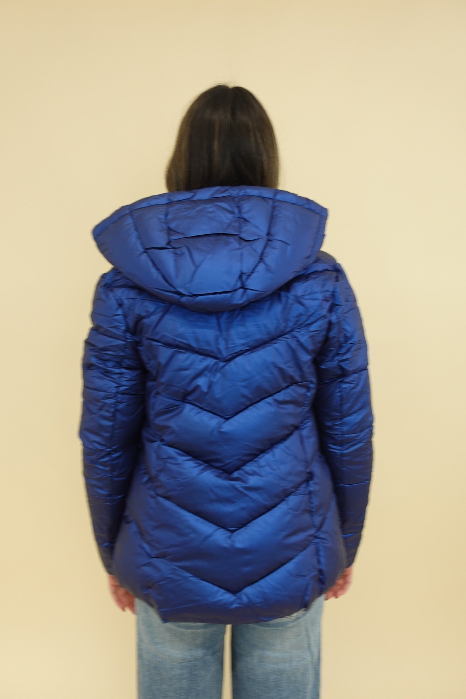 Piumino Blu Elettrico