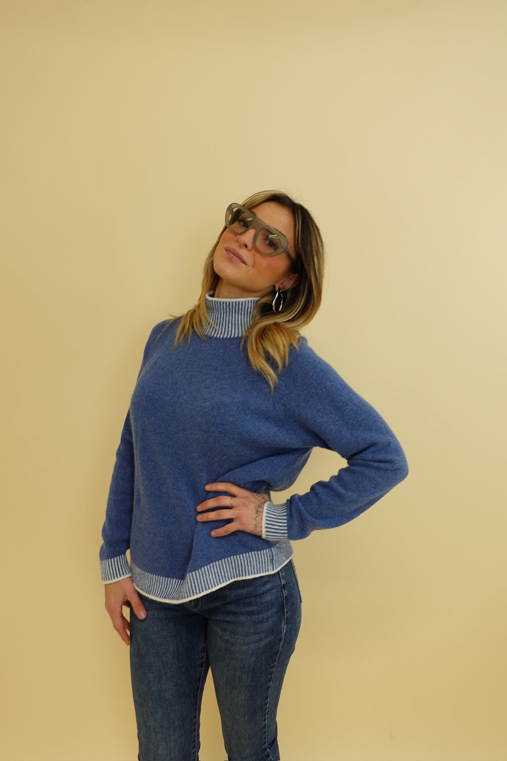 Maglione Campiglio Azzurro